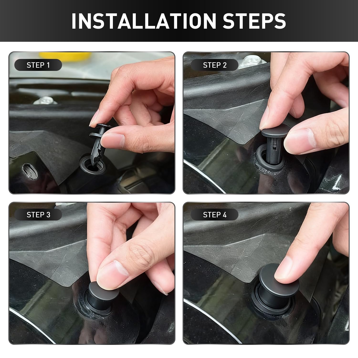 Detalle de 240pcs Car Trim Clips Set (12 Types) with Trim Removal Tools for GM Ford Toyota Honda