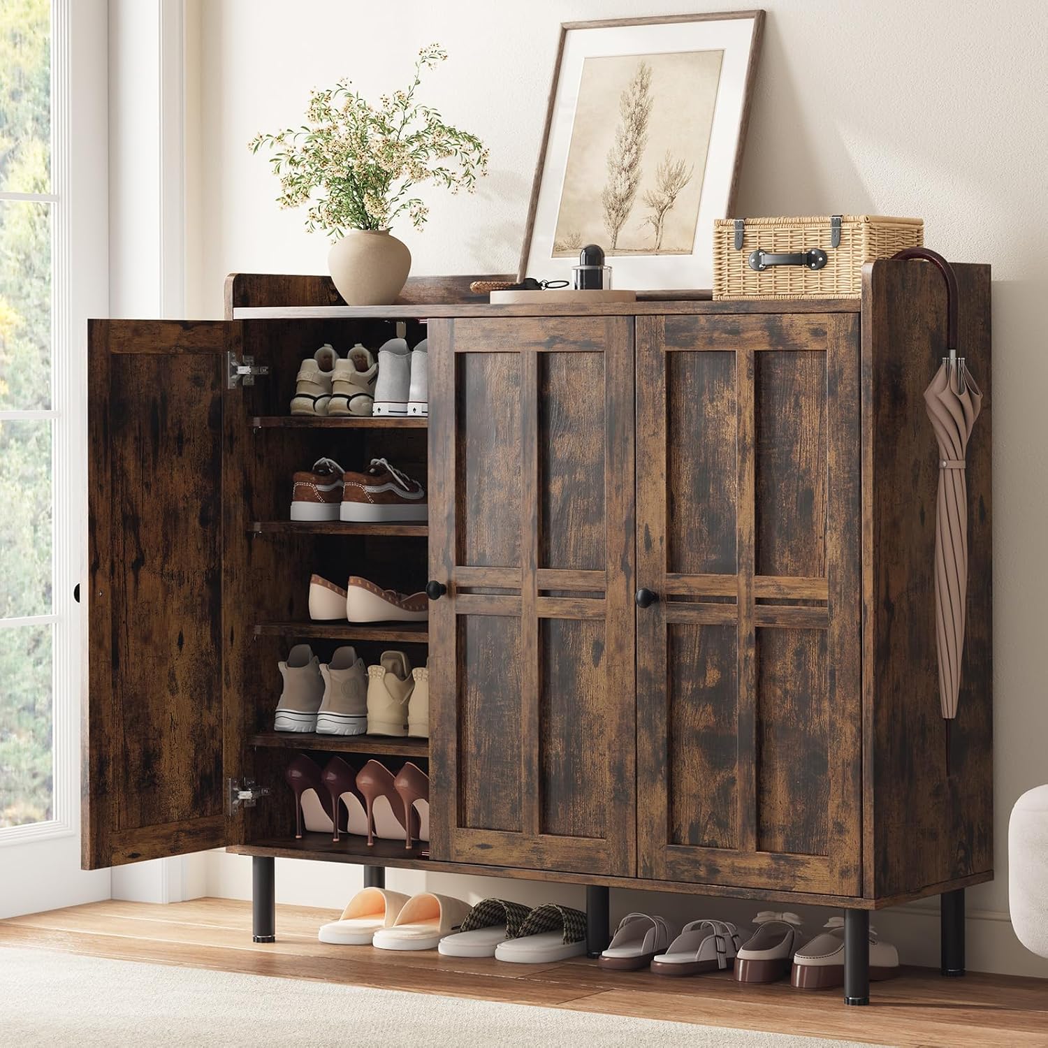 Detalle de ComfyCorner Shoe Cabinet with 3 Doors