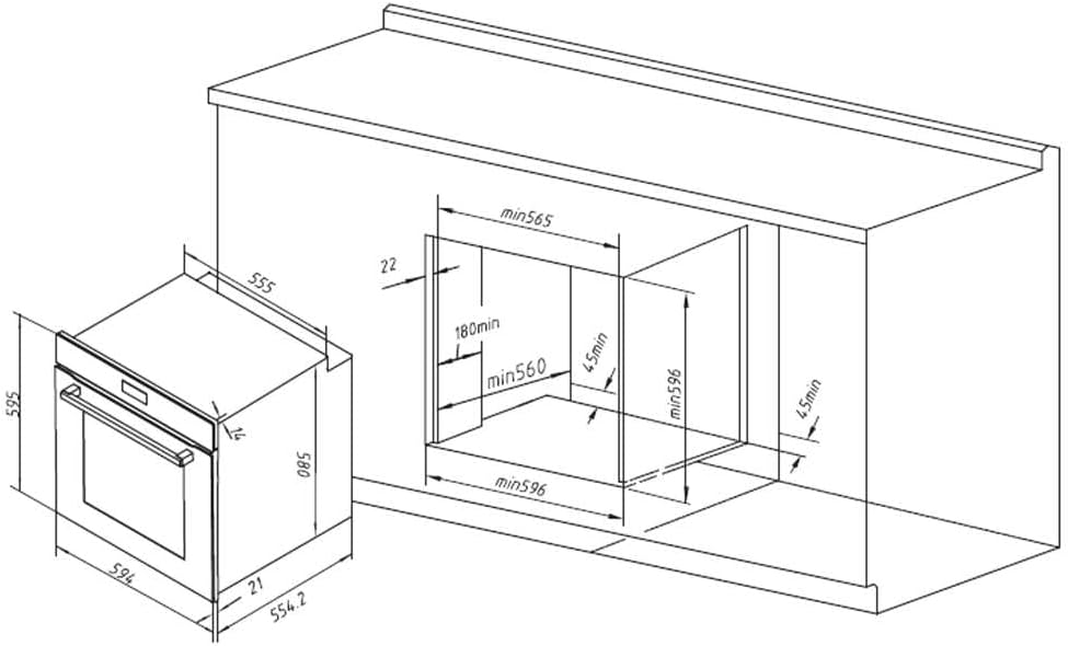 Thumbnail 2 de Cecotec Bolero Hexa AF316000 Horno Integrable 81L 11 Funciones