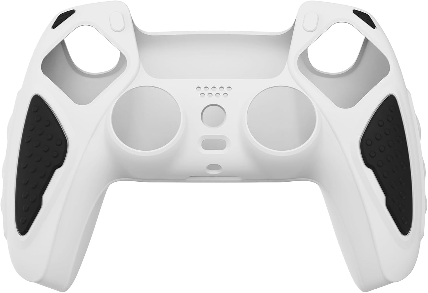 Thumbnail 1 de PlayVital Knight Edition White & Black Two Tone Anti-Slip Silicone Cover for PS5 Controller