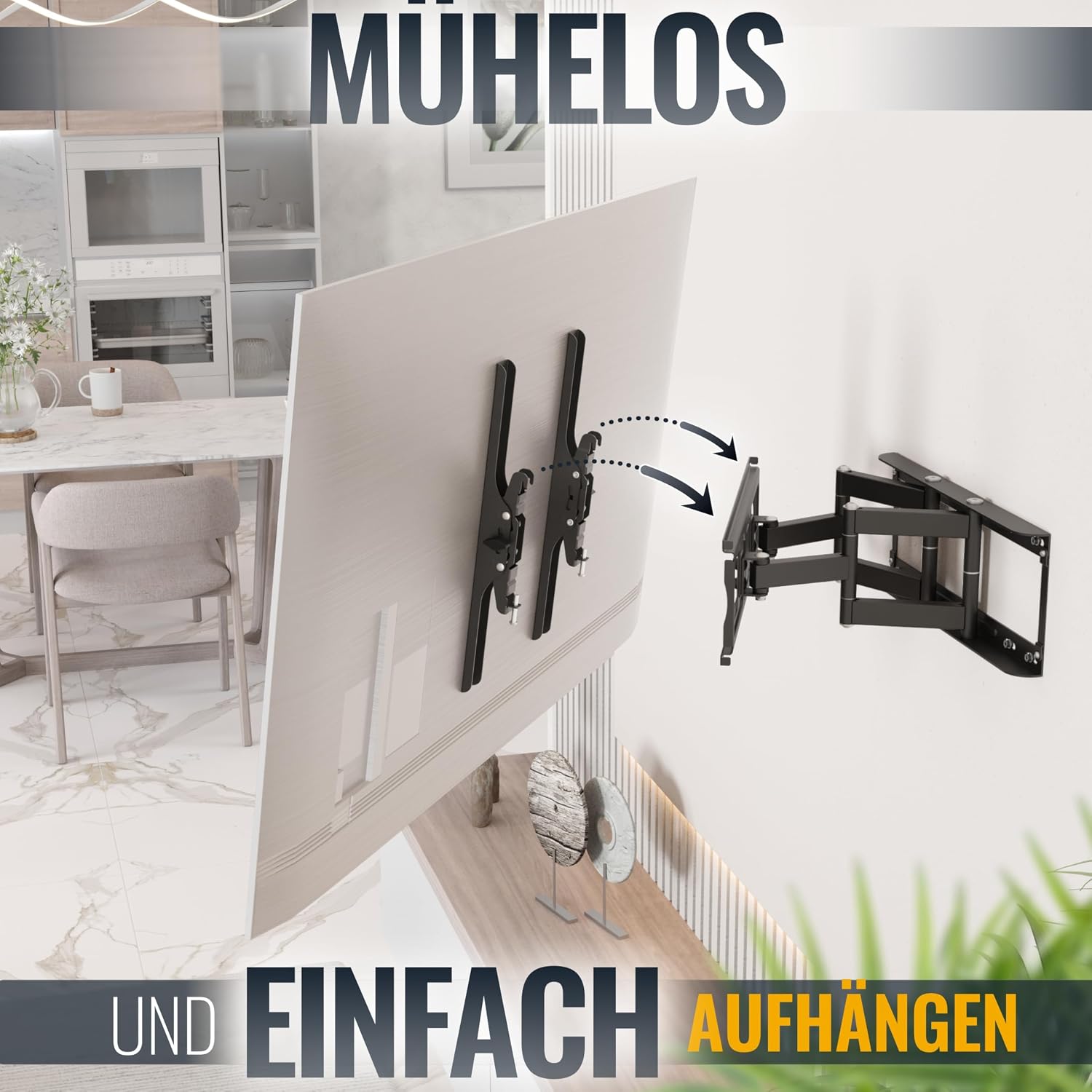 Thumbnail 1 de RICOO S1144 TV-Wandhalterung für 60 kg