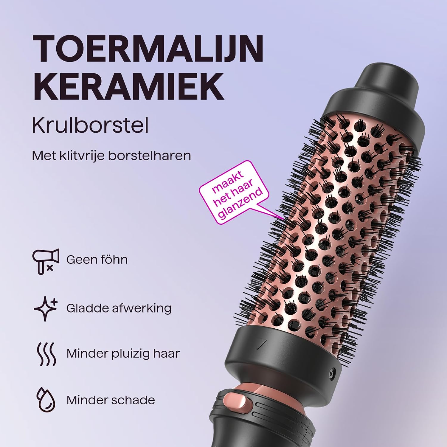 Detalle 2 de Wavytalk Lockenstab 5-in-1 met thermische borstel en keramische coating