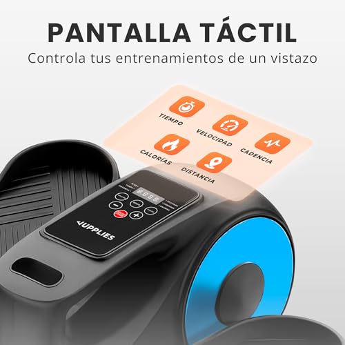 Detalle de JUPPLIES Mini Elíptica Eléctrica para Personas Mayores: 12 Velocidades, Control Remoto y Pantalla LED