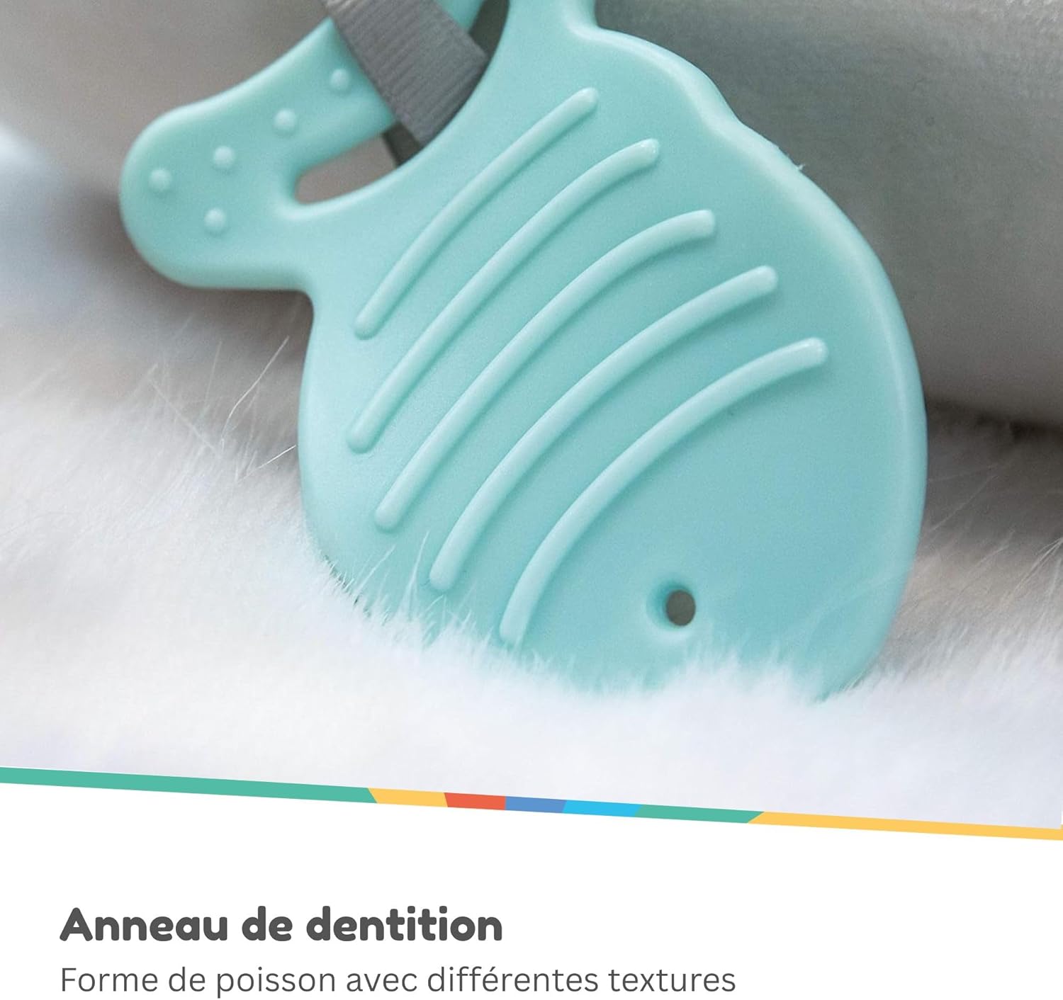 Thumbnail 4 de Nuby Petit Pinguin Tummy Time – coussin interactif pour bébé (gris), dès la naissance