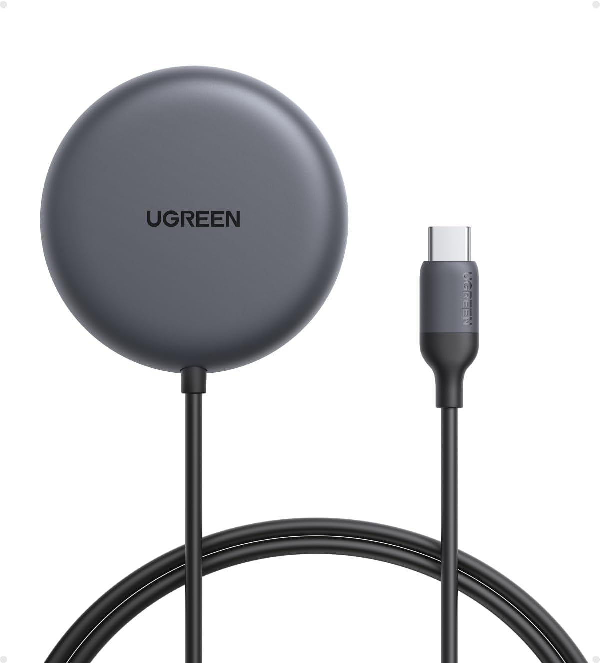 Detalle de UGREEN Zapix Qi2 25W Certificato Caricatore Wireless MagSafe per iPhone 17–12 e AirPods