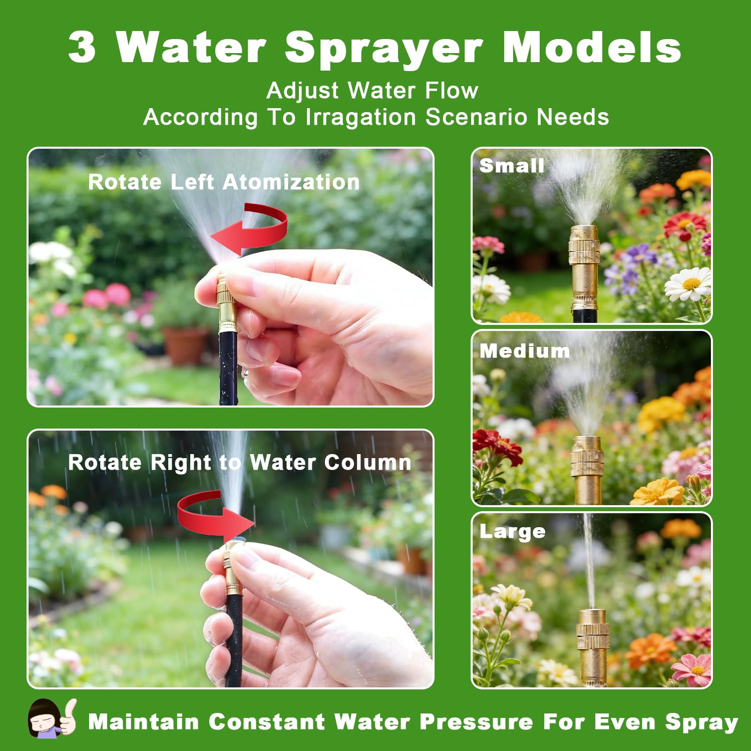 Detalle 1 de Aslhuioo Irrigation System Kit 50FT