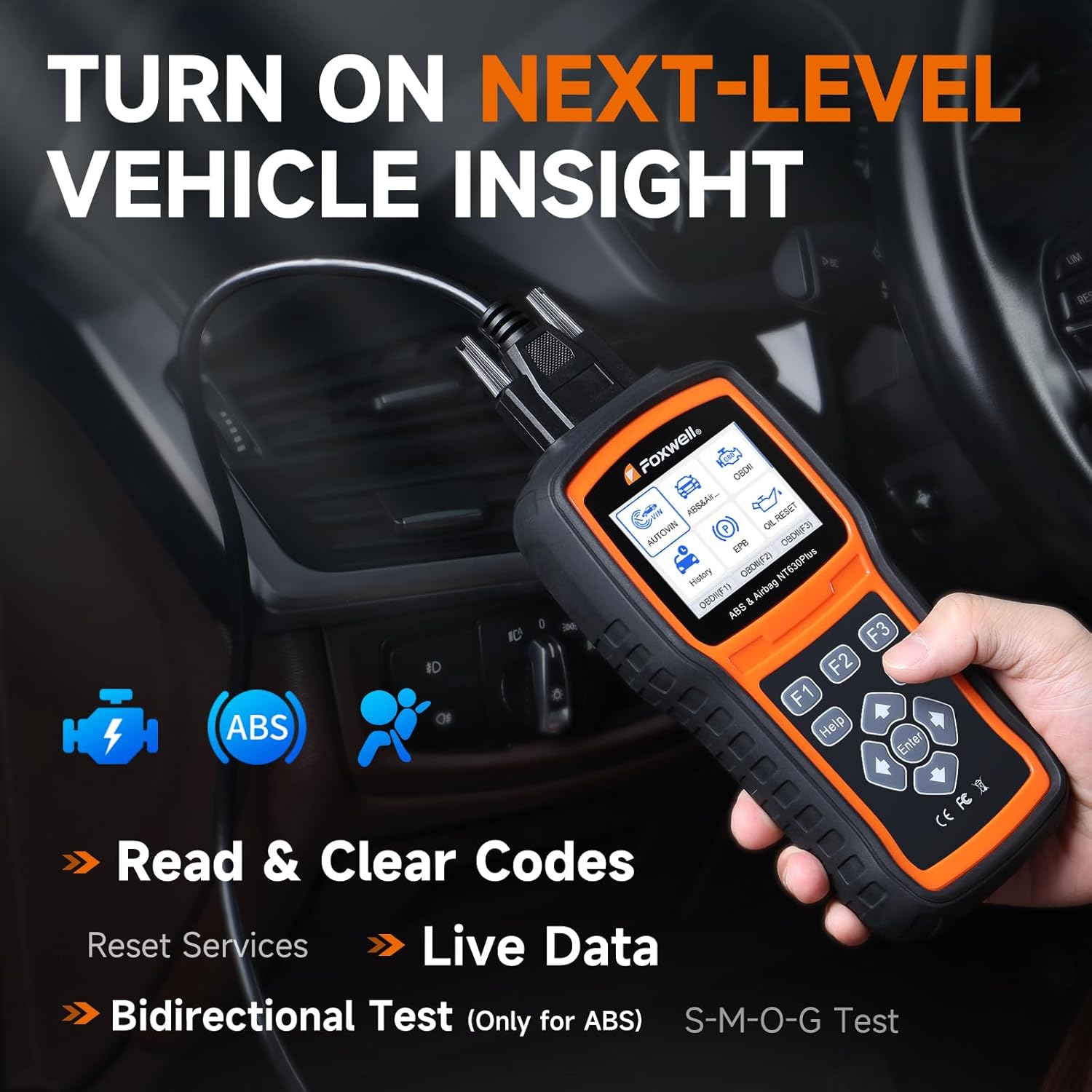 Thumbnail 1 de 2026 FOXWELL NT630 Plus OBD2 Scanner (ABS & SRS) with WiFi, Bidirectional Live Data & OBD-II Reset