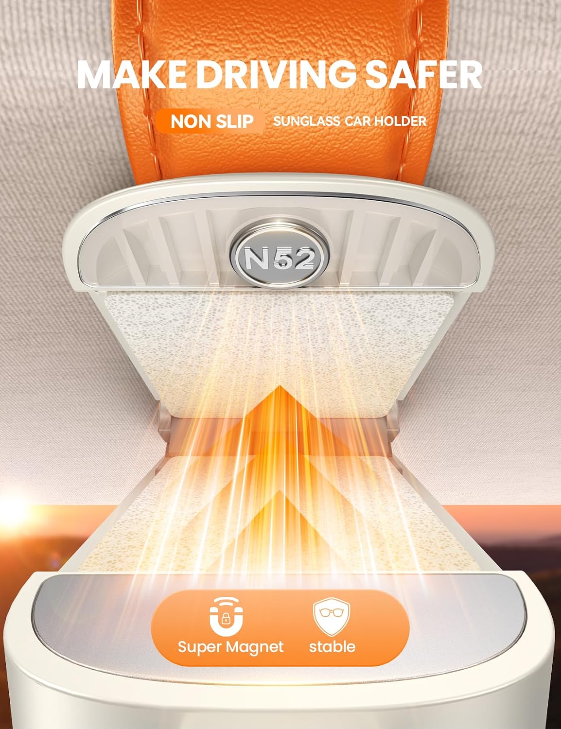 Detalle 1 de JOYROOM Brillenhalter für Sonnenblende Magnetisch