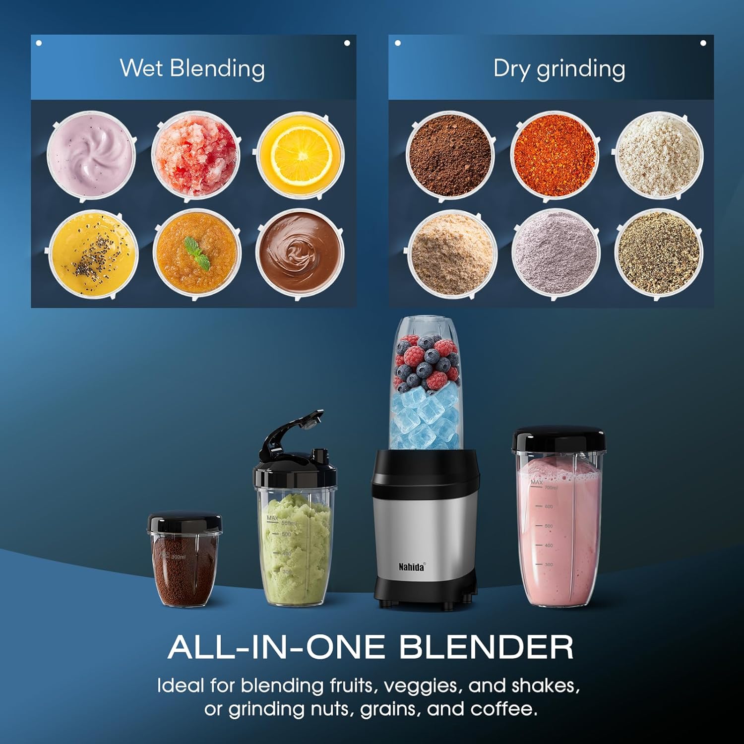 Detalle 2 de Nahida Blender 1200W Smoothie Maker 🍹