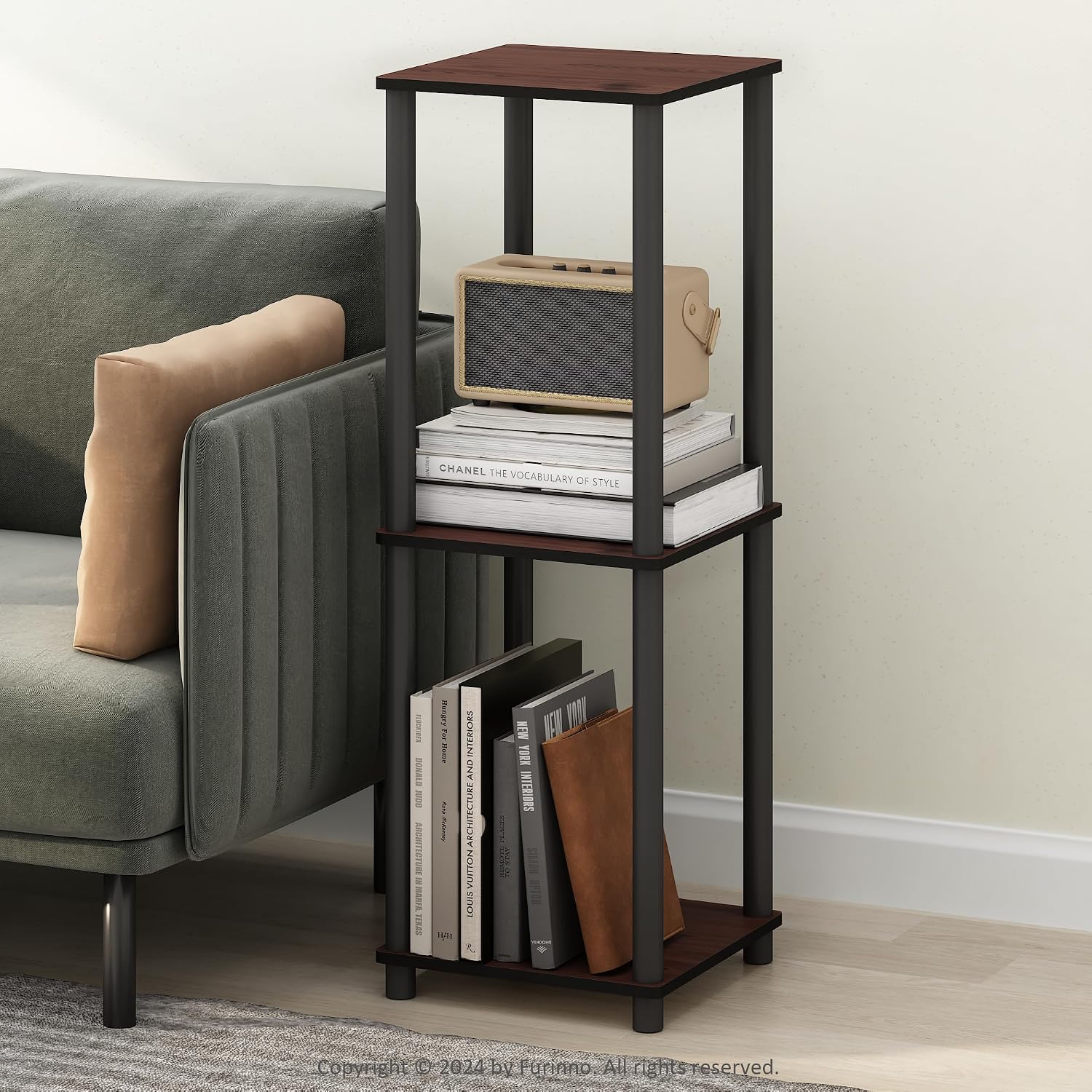 Detalle 2 de Furinno bookshelf 13.4 x 13.4 x 20 inches