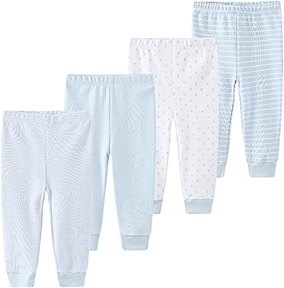 Detalle de Chamie Baby Outfits Vests + Pants + Caps Mittens Set (0-6 Months) – Grey, Pink, Navy & Blue Cotton