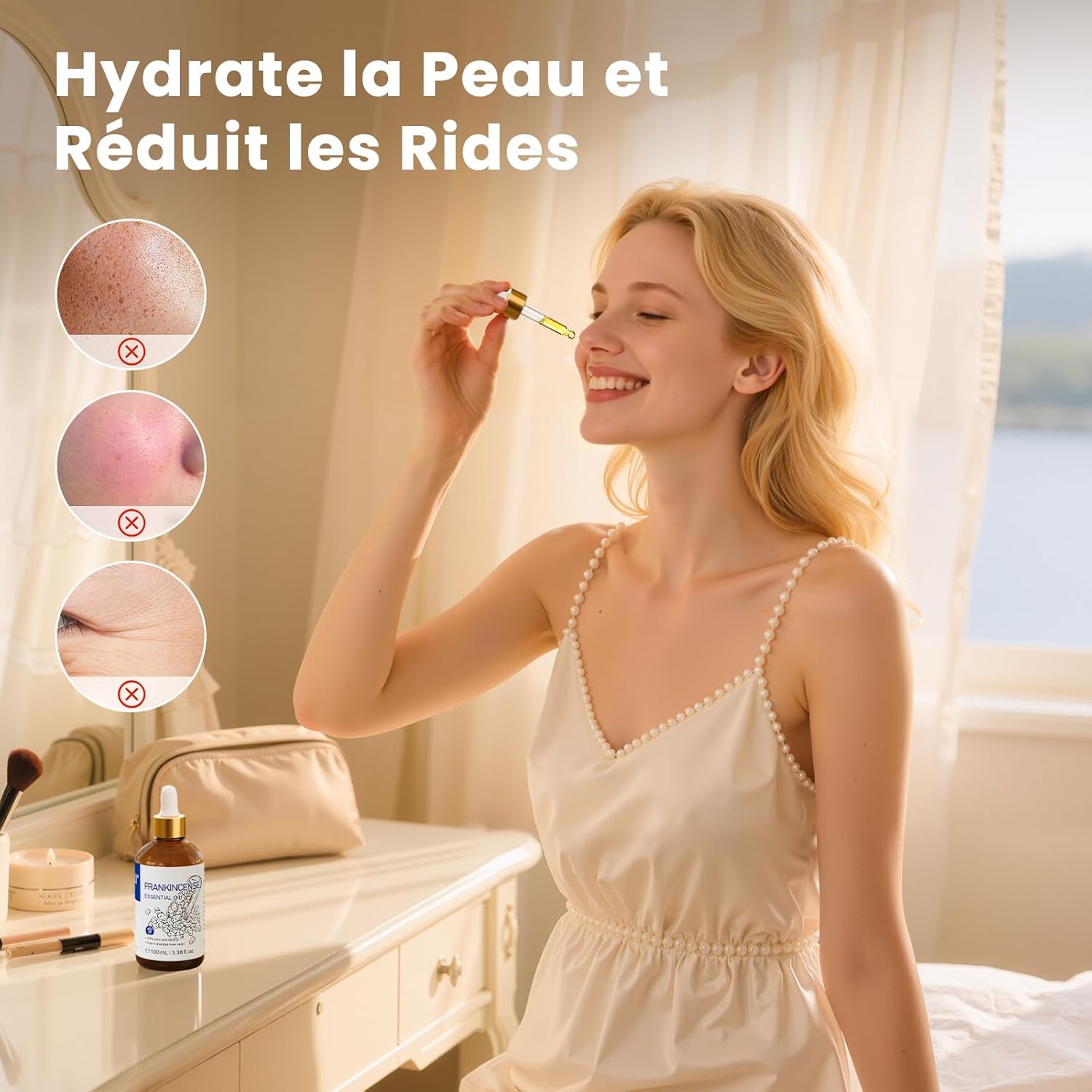 Thumbnail 1 de Huile essentielle d’encens HIQILI (100 ml) 100% pure, avec flacon de voyage 10 ml