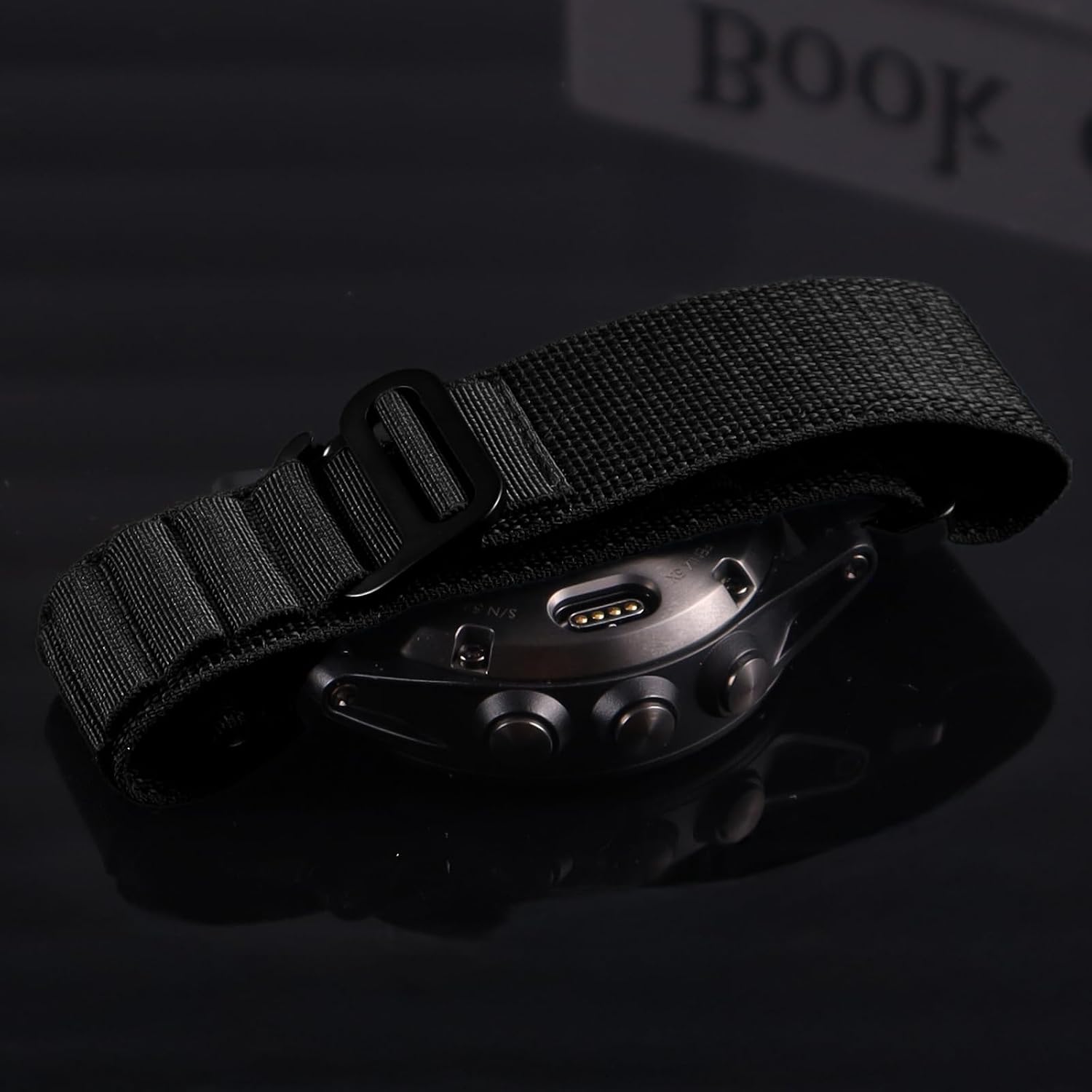 Detalle 2 de EKINGEEK 26mm Quick Fit Nylon Strap for Garmin Fenix 7X / 51mm models