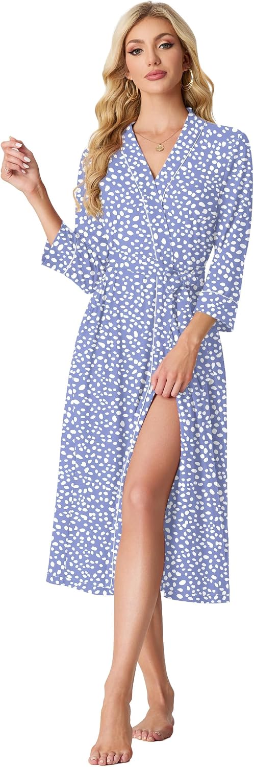 Detalle 1 de PrinStory Women's Bathrobe, XS–4XL