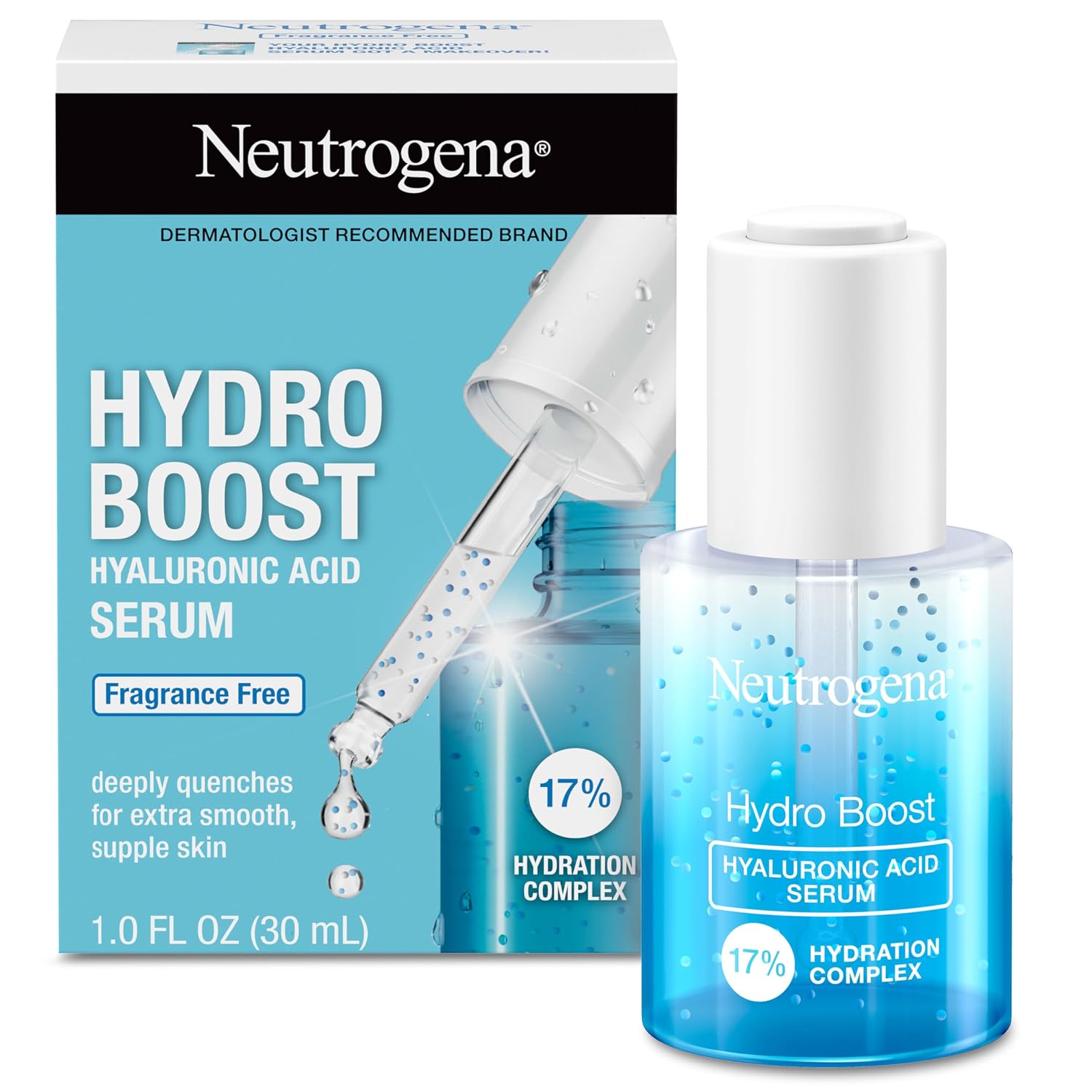 Detalle de Neutrogena Hydro Boost Hyaluronic Acid Serum 1 fl. oz. 💧