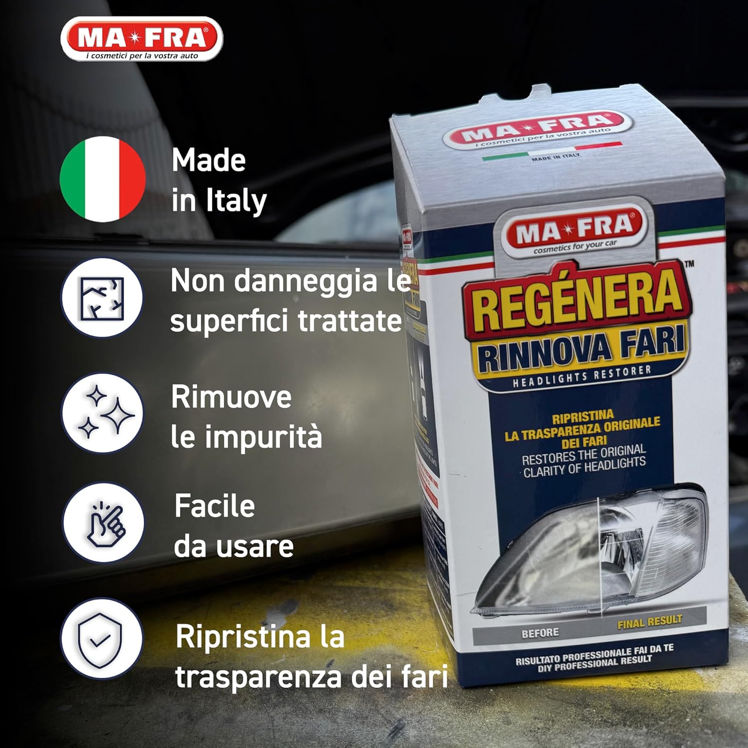 Thumbnail 2 de Ma-Fra Kit Rigenera Fari: kit completo per lucidare e sigillare fari