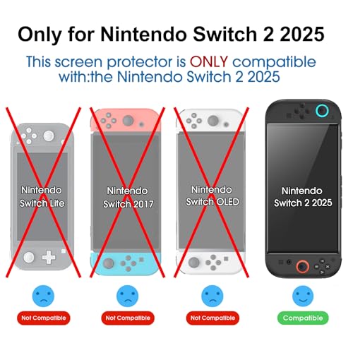 Thumbnail 1 de amFilm Nintendo Switch 2 Protector Vidrio 0.33 mm