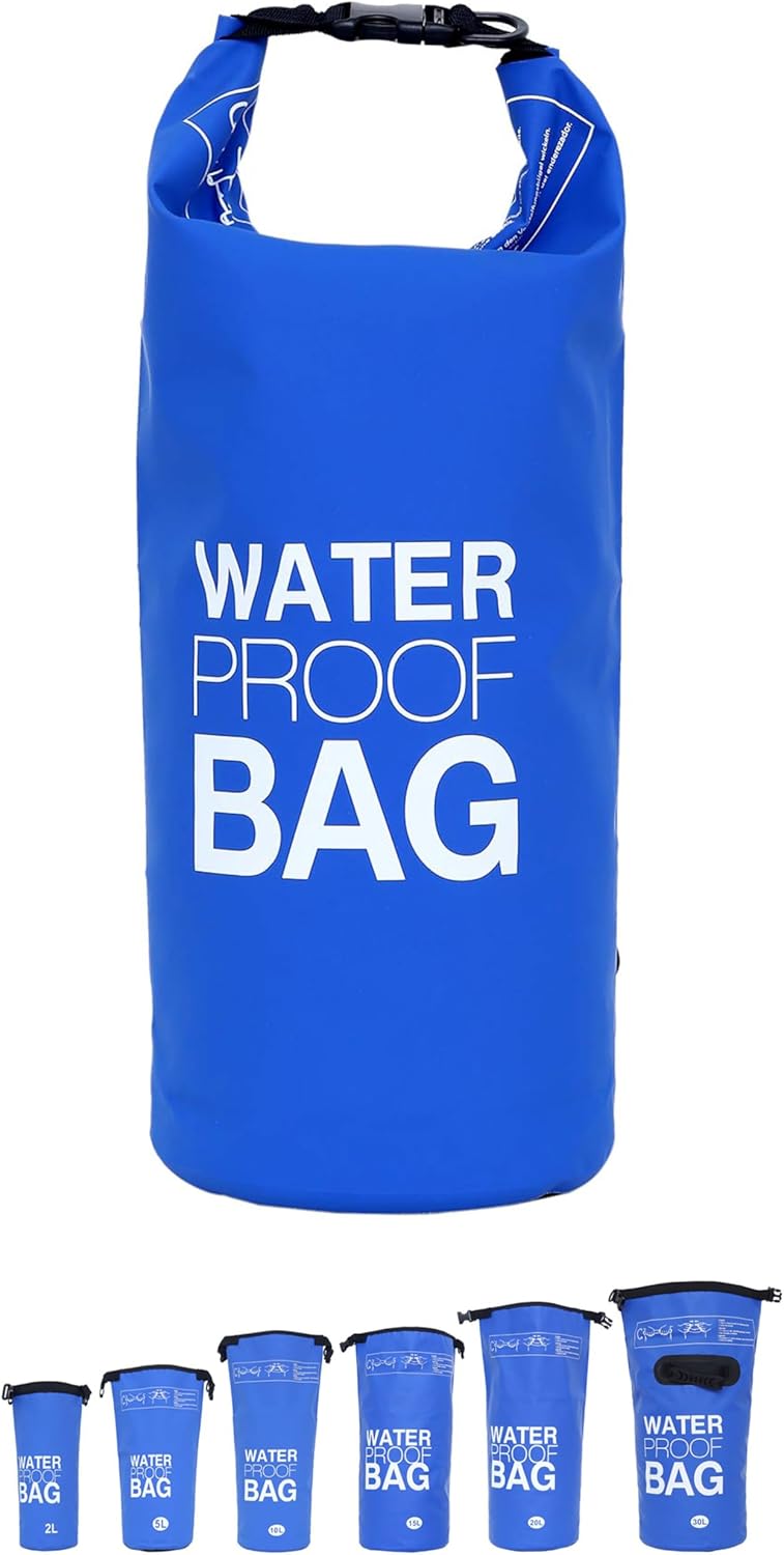 Detalle de DonDon Dry Bag Sac étanche 2L–30L avec bandoulière — robuste, léger et polyvalent