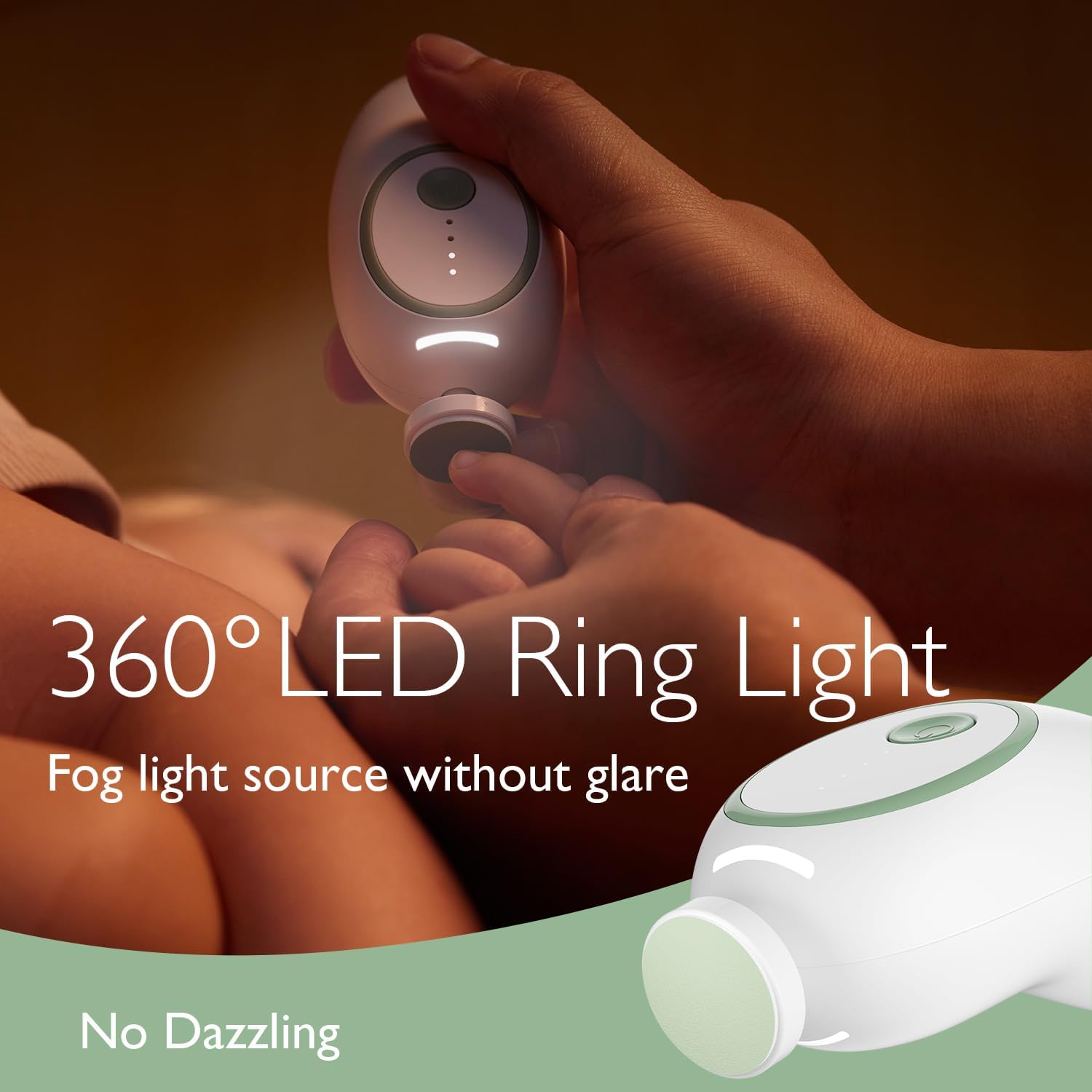 Thumbnail 1 de Momcozy Baby Nail File Electric 360° LED — trimmer for infants