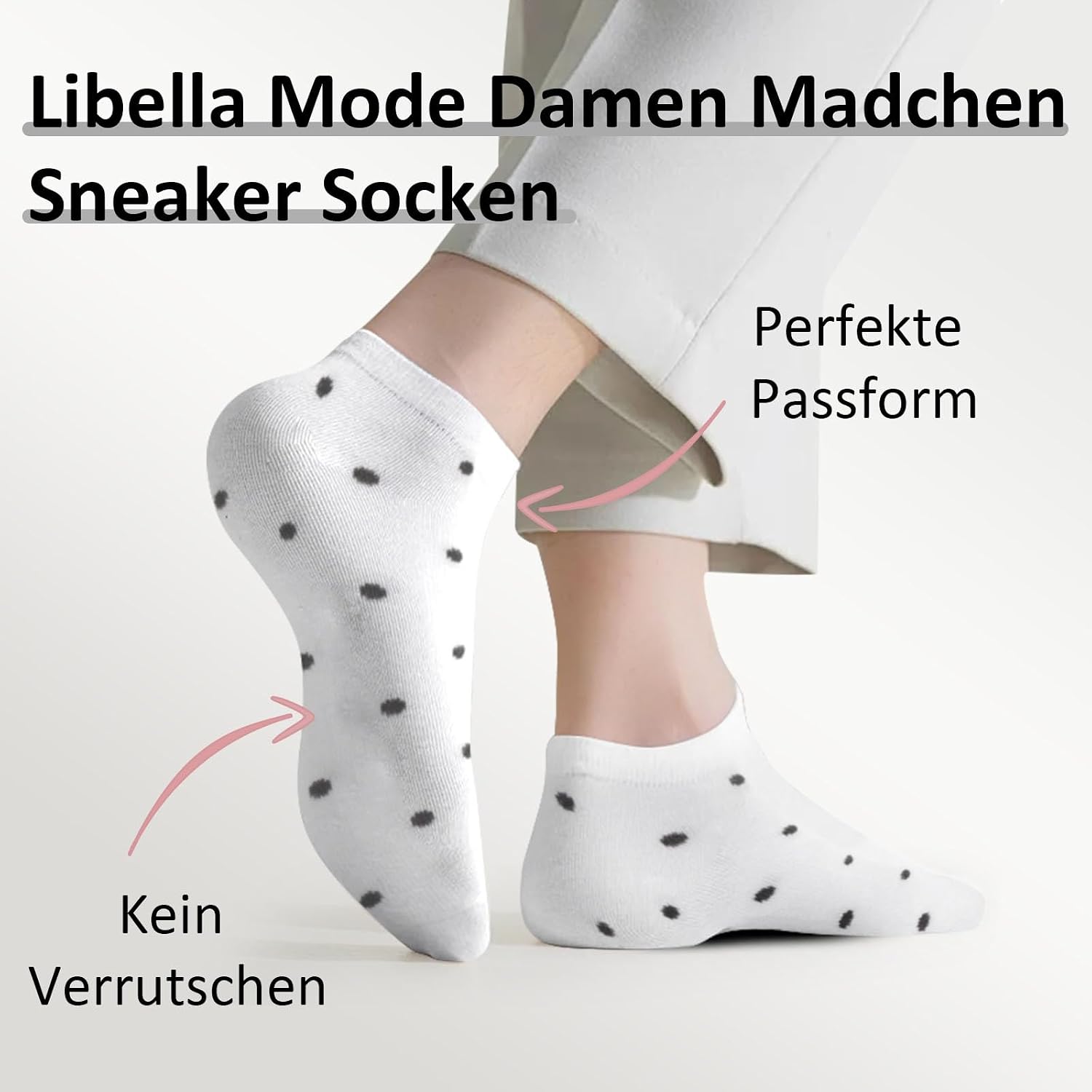 Detalle de Libella 12 Paia Calzini Donna Cotone Corti 35-38 / 39-42: comfort colorato e duraturo