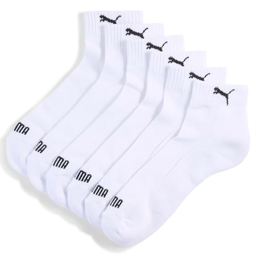 Detalle de PUMA Mixte Quarter Cushioned en coton recyclé – chaussettes blanches pour taille 43-46 EU