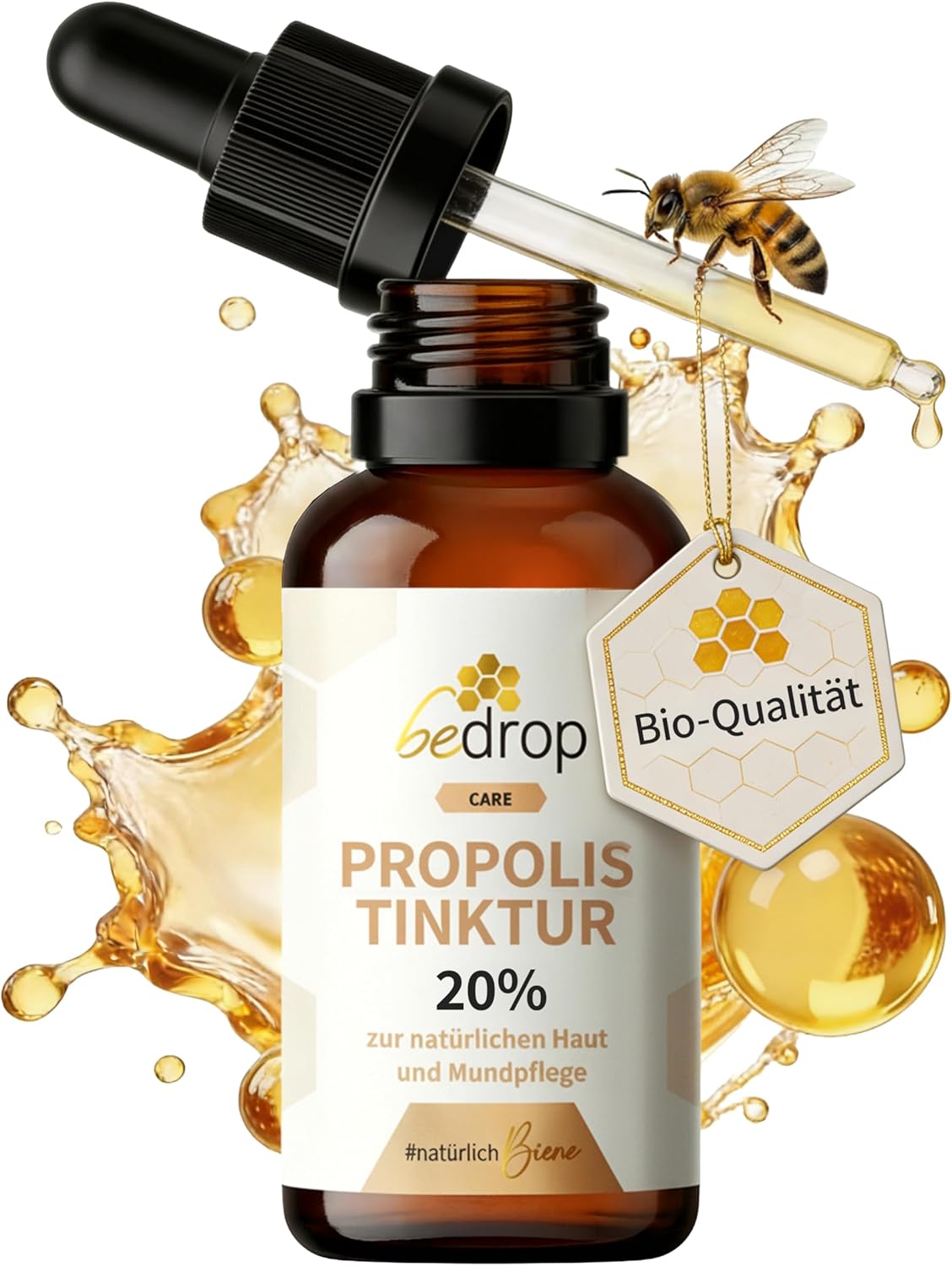 Detalle de Bio Propolis Tropfen 20% (hochdosiert) – Imker-Extrakt als Tinktur, 20%-Standardisierung