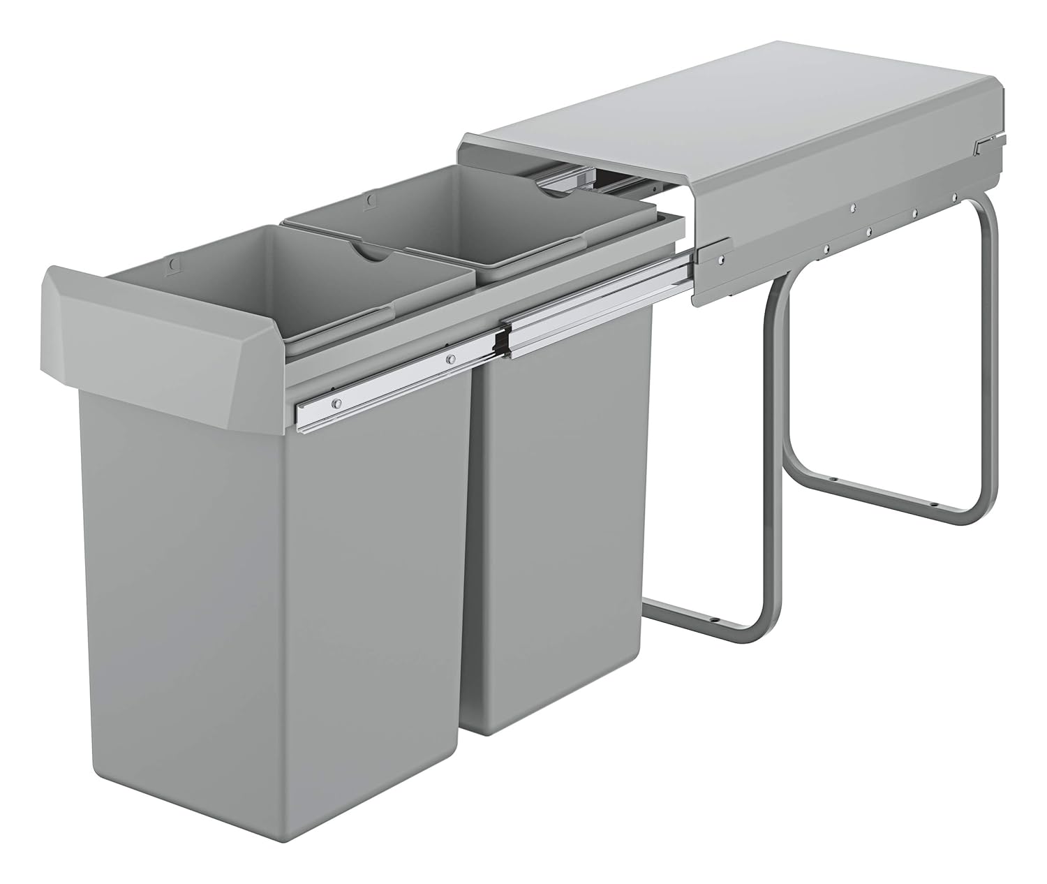 Detalle 2 de GROHE Kitchen Waste System - 2 Bins (15L Each) with Telescopic Action, Floor Mounted behind Cabinet Door