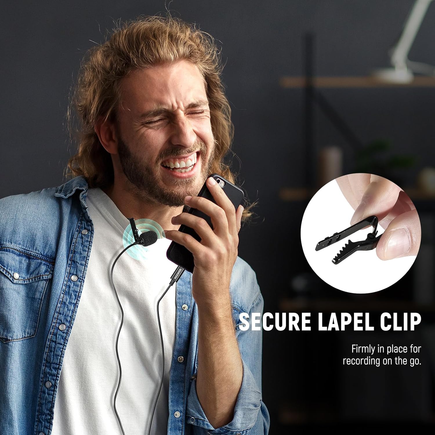 Thumbnail 5 de NEEWER Mini USB‑C Lavalier Mikrofon 2er Pack (ansteckbar, omnidirektional) für USB‑C Geräte