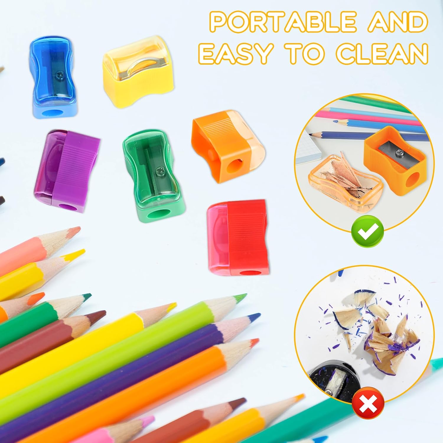 Detalle 2 de Adorox Handheld Pencil Sharpeners, 72 Count