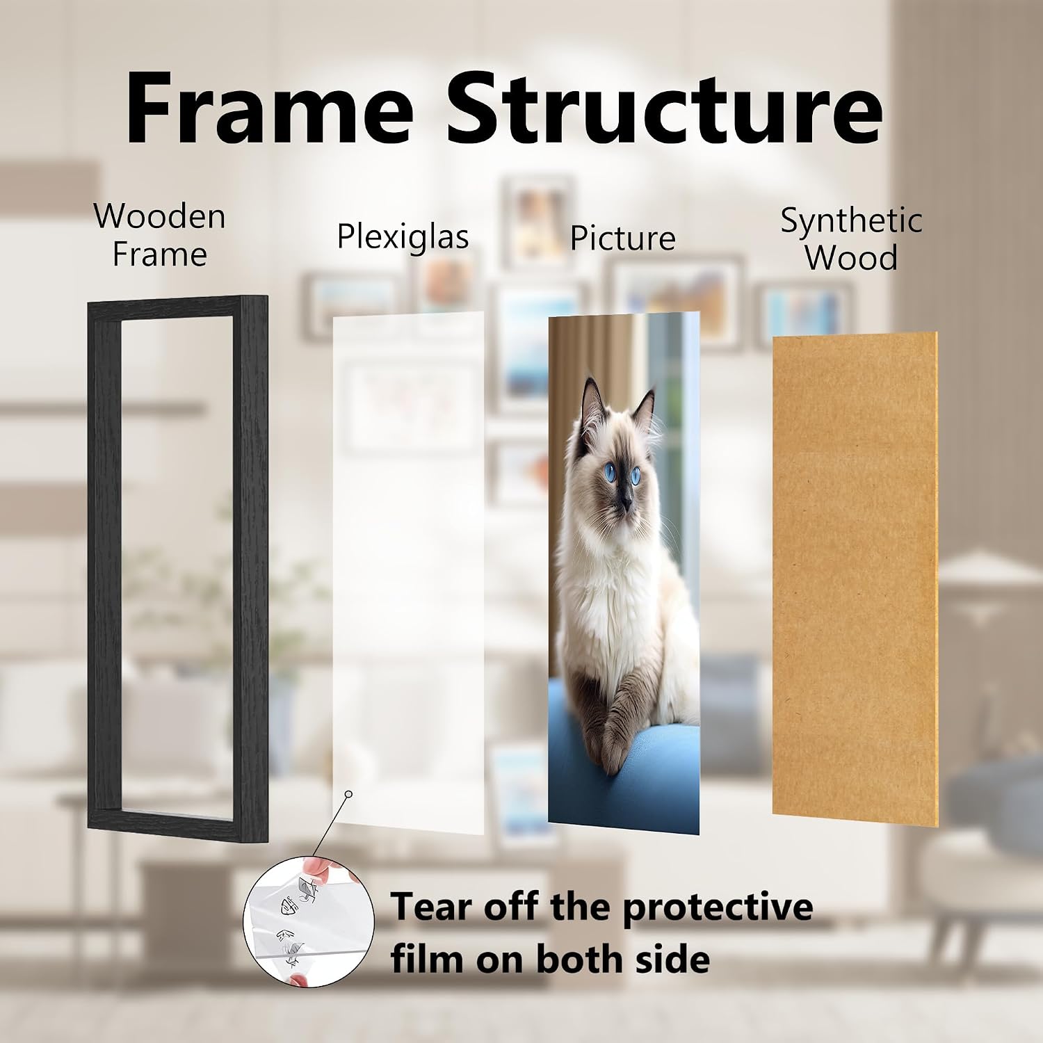 Detalle de 50 x 70 picture frames set of 3