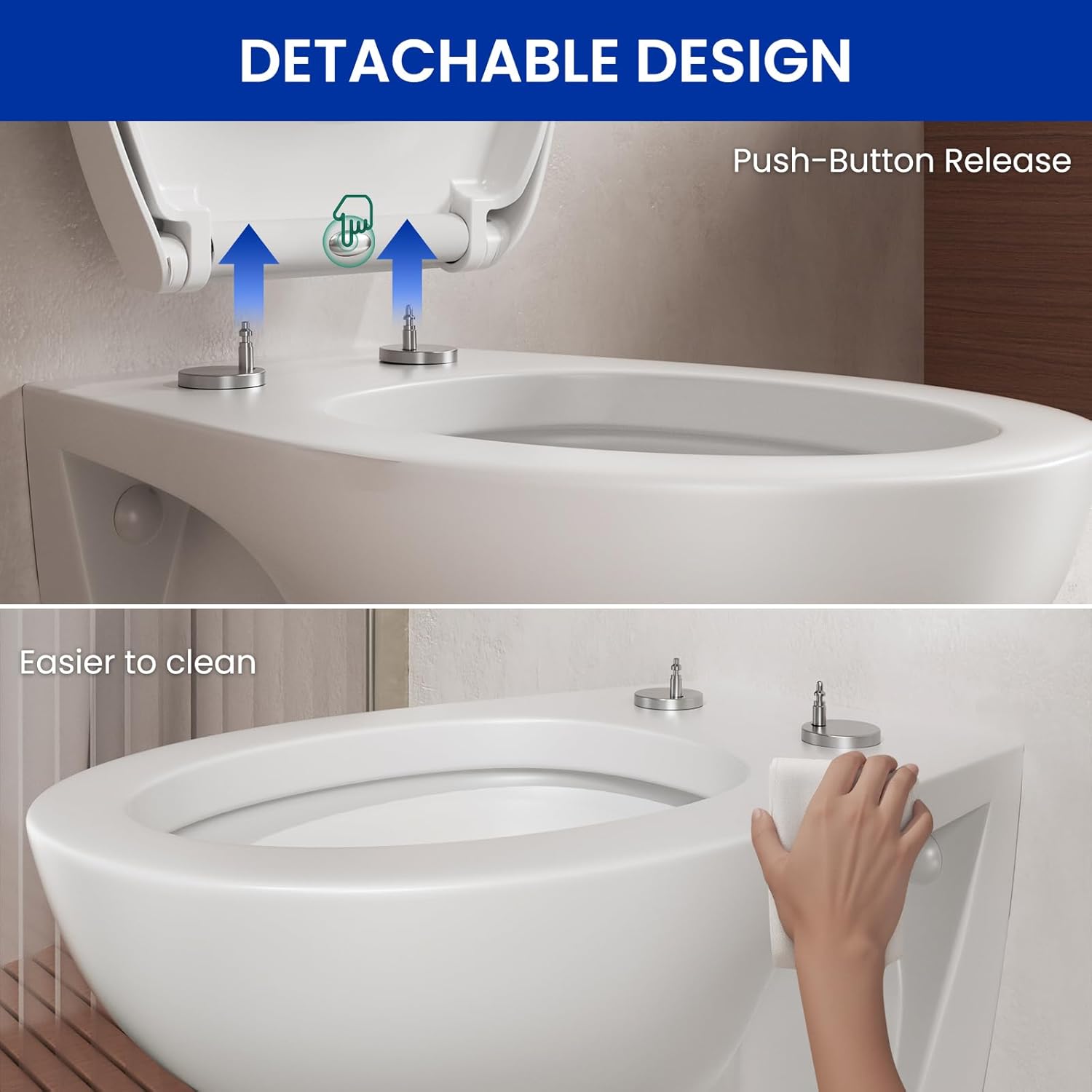 Thumbnail 6 de DERW O-shaped Soft Close Toilet Seat 🚽