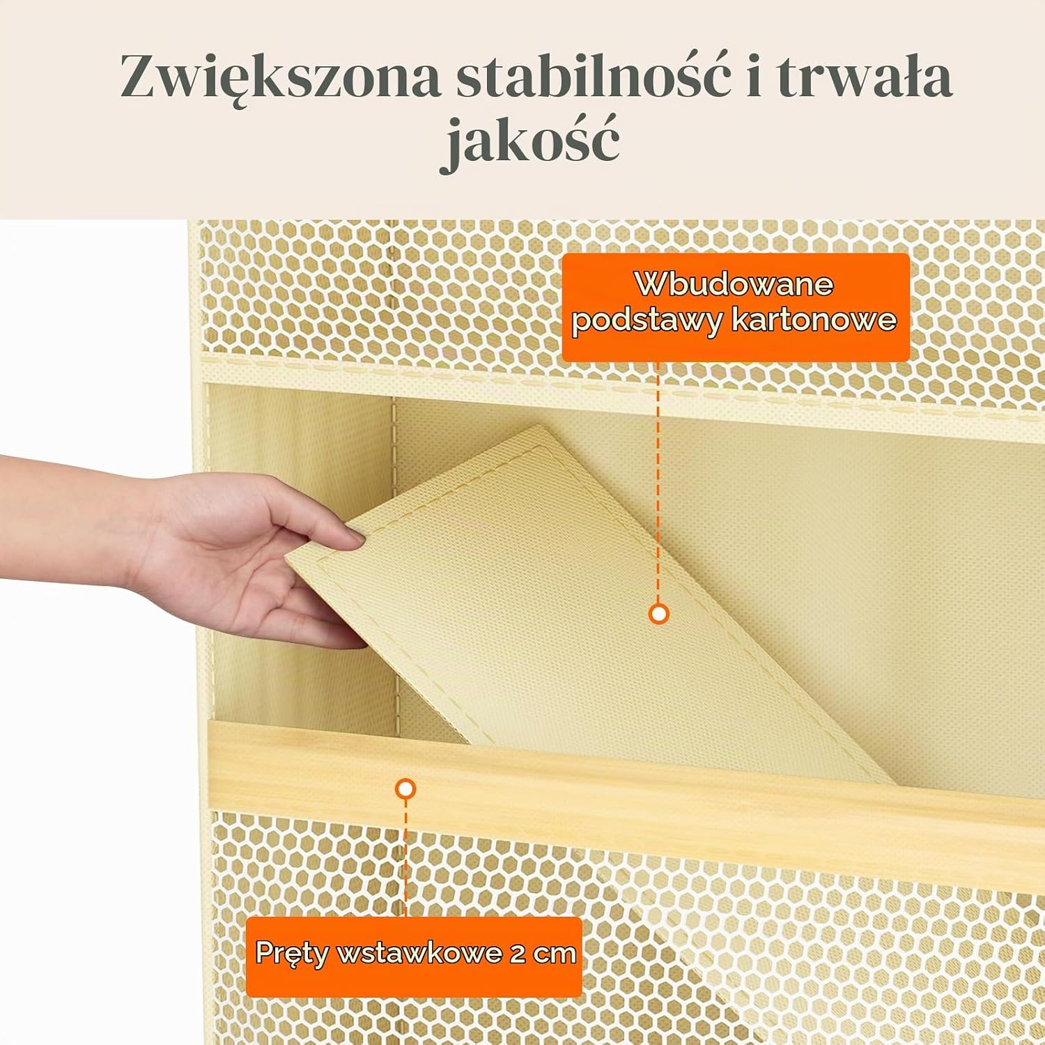 Detalle 1 de Lifewit 25122 wiszący organizer na drzwi, 5 poziomów i 4 kieszenie