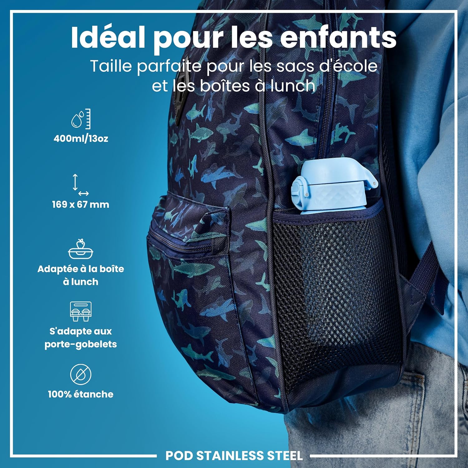 Detalle 2 de ion8 Gourde Enfant 400ml