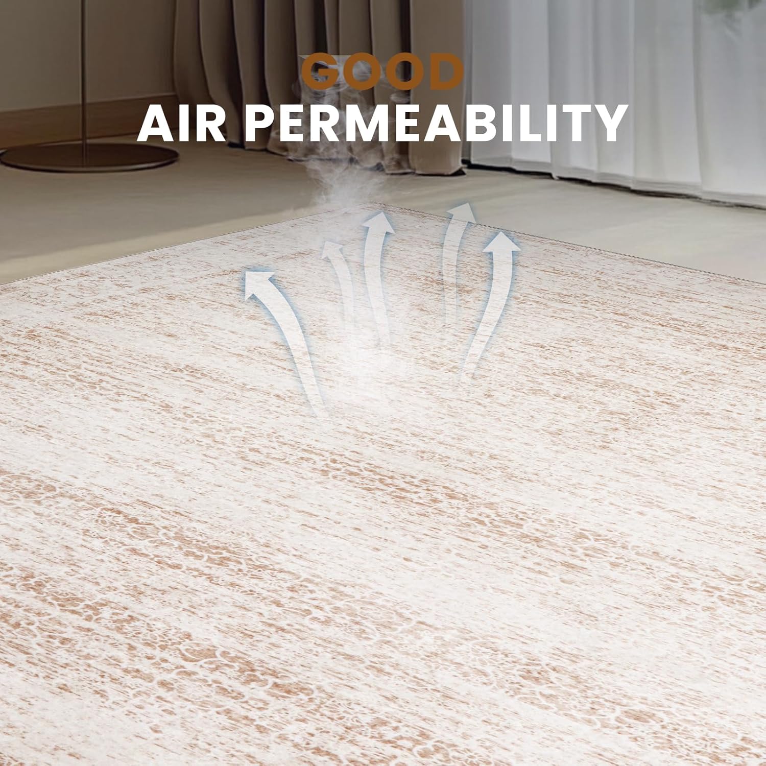 Thumbnail 4 de BGASZ 8x10 Washable Area Rug – Non-Slip, Soft Short-Pile with Stain Resistance