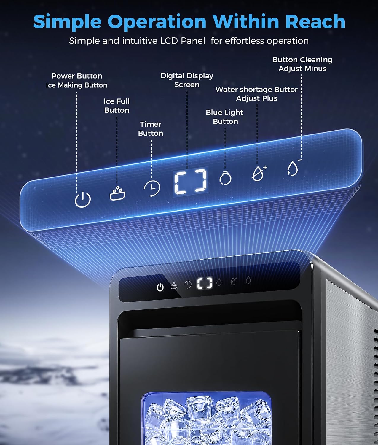 Thumbnail 5 de Oylus Ice Maker, 1.2-Inch Cubes