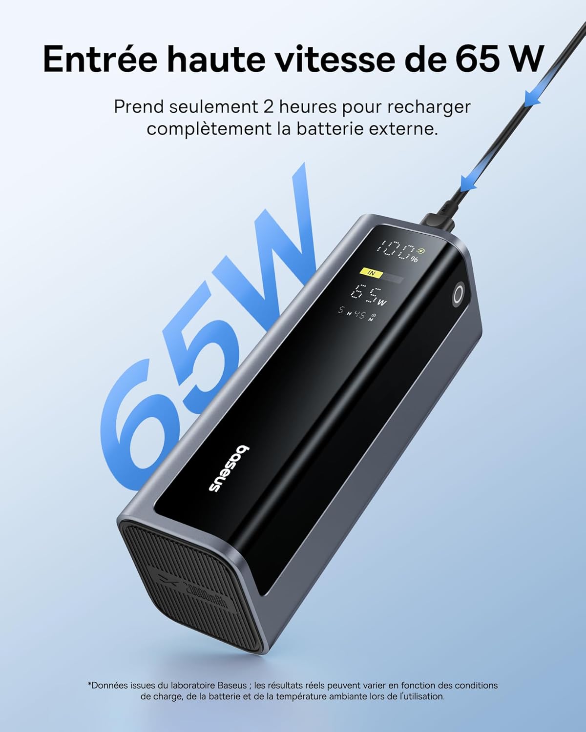 Thumbnail 6 de Baseus EnerGeek Powerbank 145W × 20800mAh — Chargement rapide et écran intelligent pour vos appareils