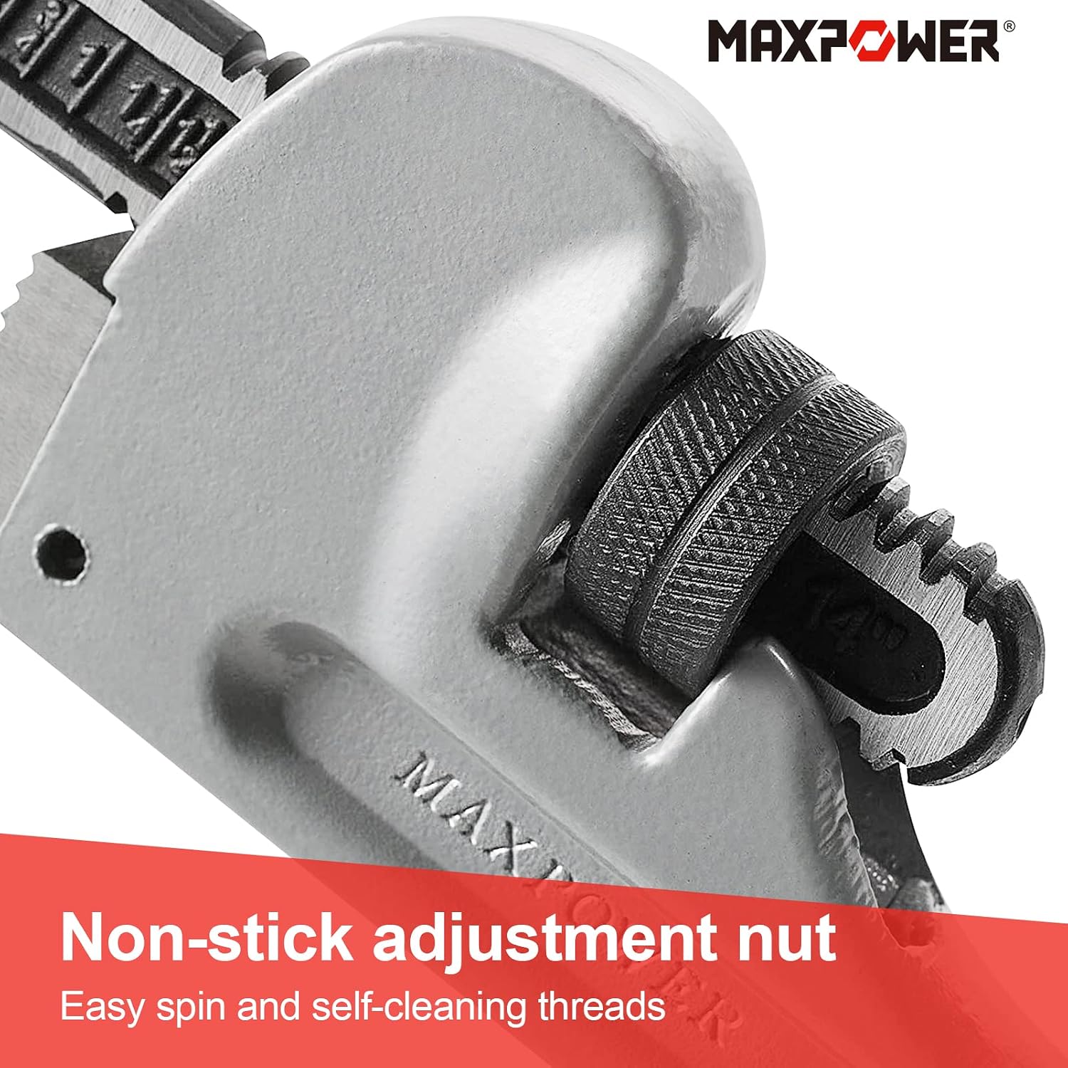 Detalle 2 de MAXPOWER 18" Heavy Duty Pipe Wrench 450mm ๐
