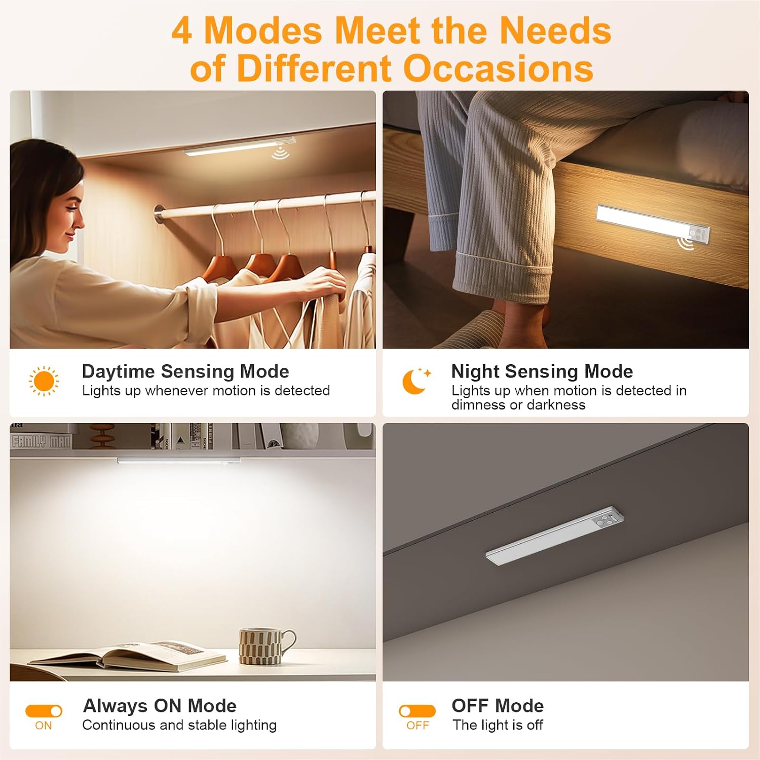 Detalle 2 de Luce LED sottopensile ricaricabile 26 cm