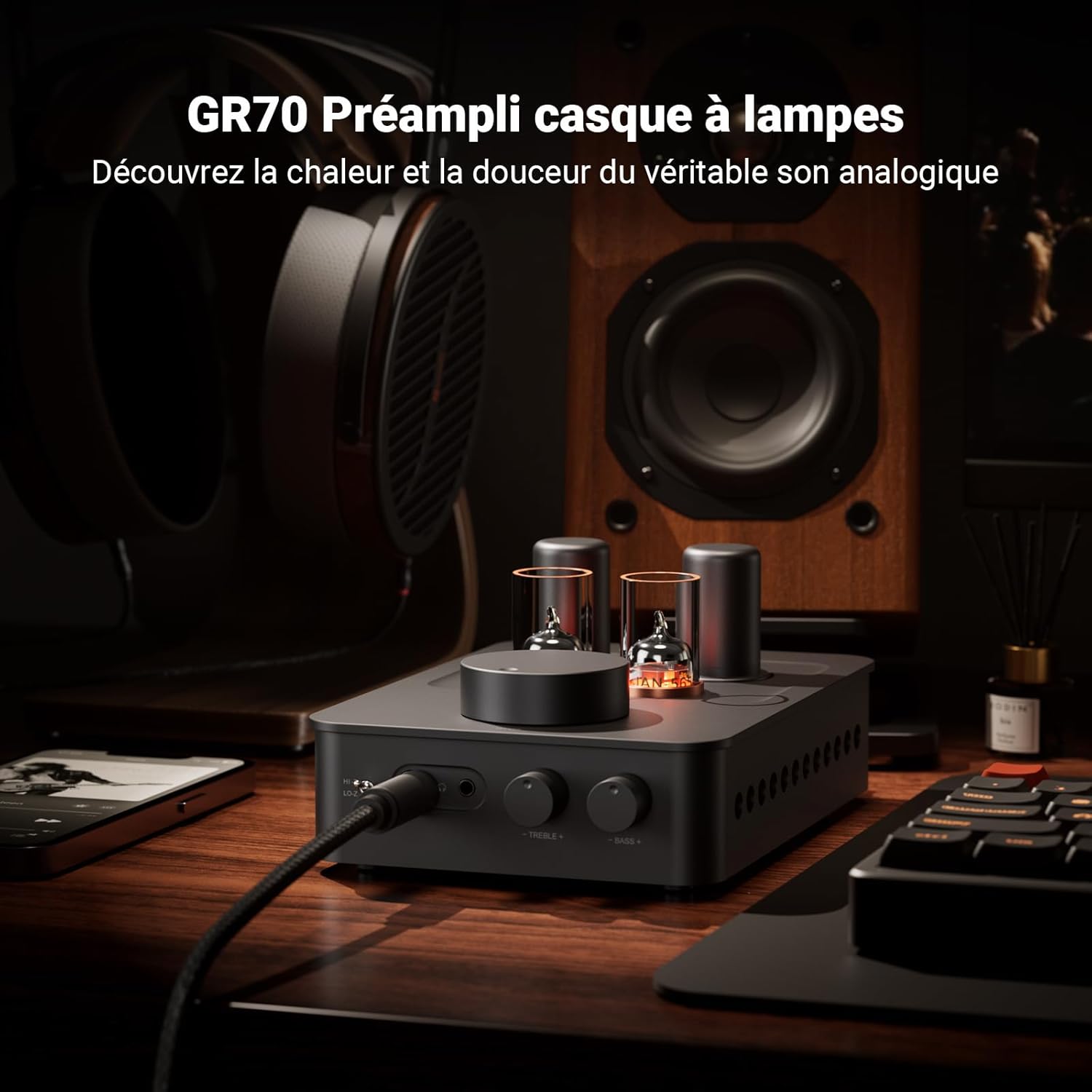 Thumbnail 1 de Fosi Audio GR70 Préampli Casque à Lampes 300 mW