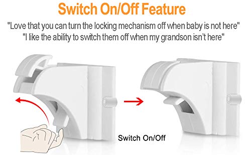 Thumbnail 2 de Vmaisi 20 Pack Magnetic Cabinet Locks with 2 Keys