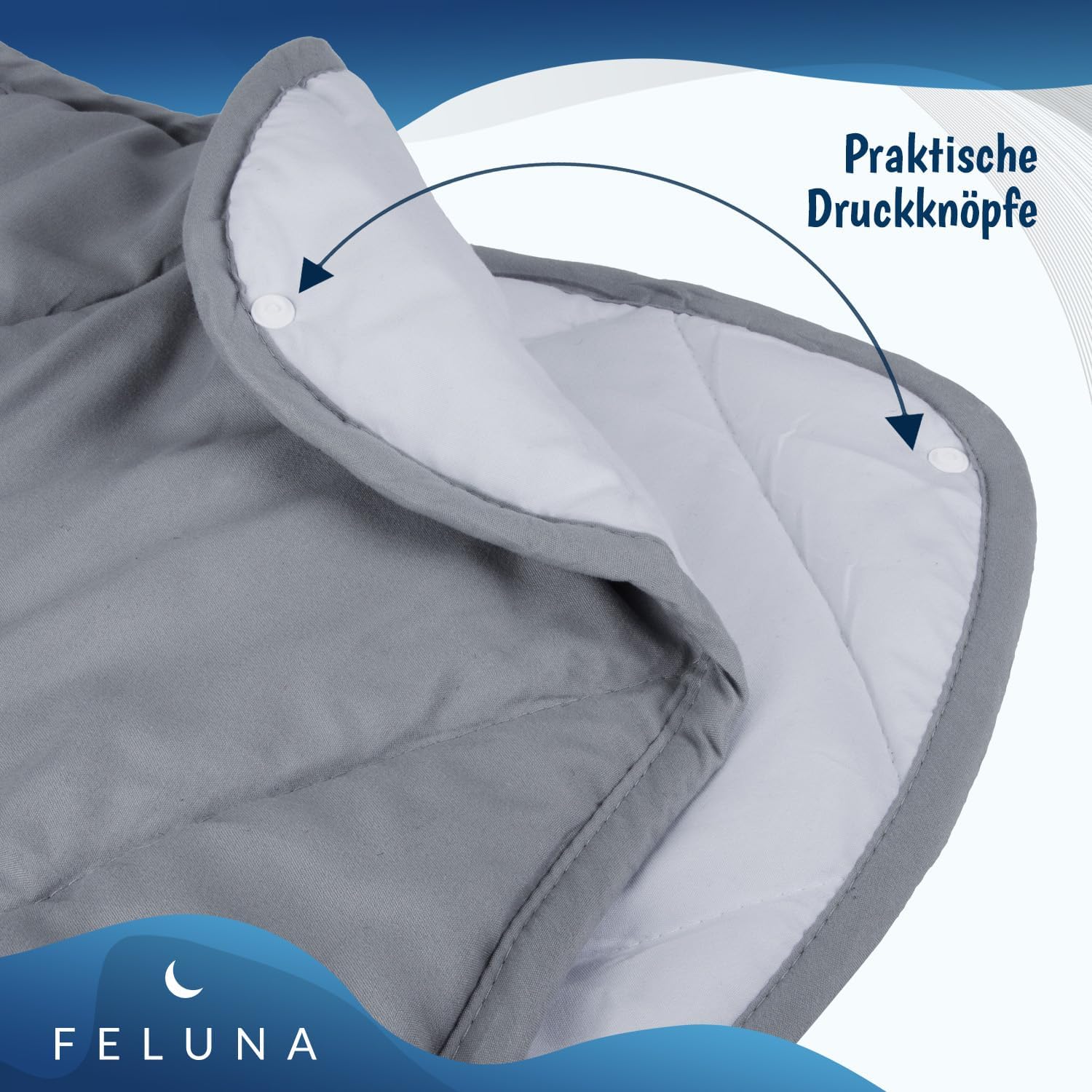 Thumbnail 4 de Feluna® 4 Seasons 2-in-1 Duvet, Washable Polyester, 155 x 220 cm
