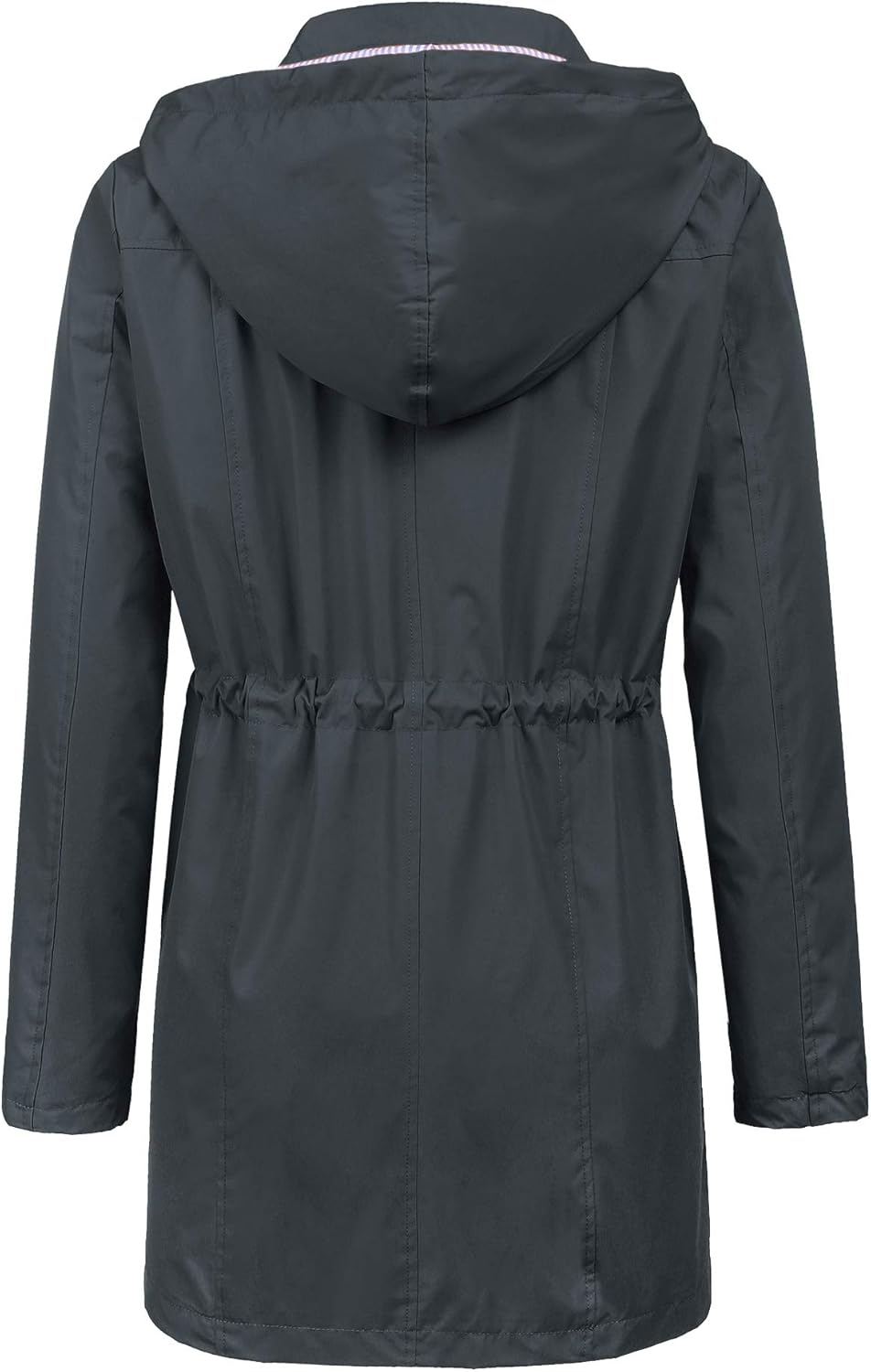 Detalle de LOMON Raincoat Women Waterproof Long Hooded Trench Coat