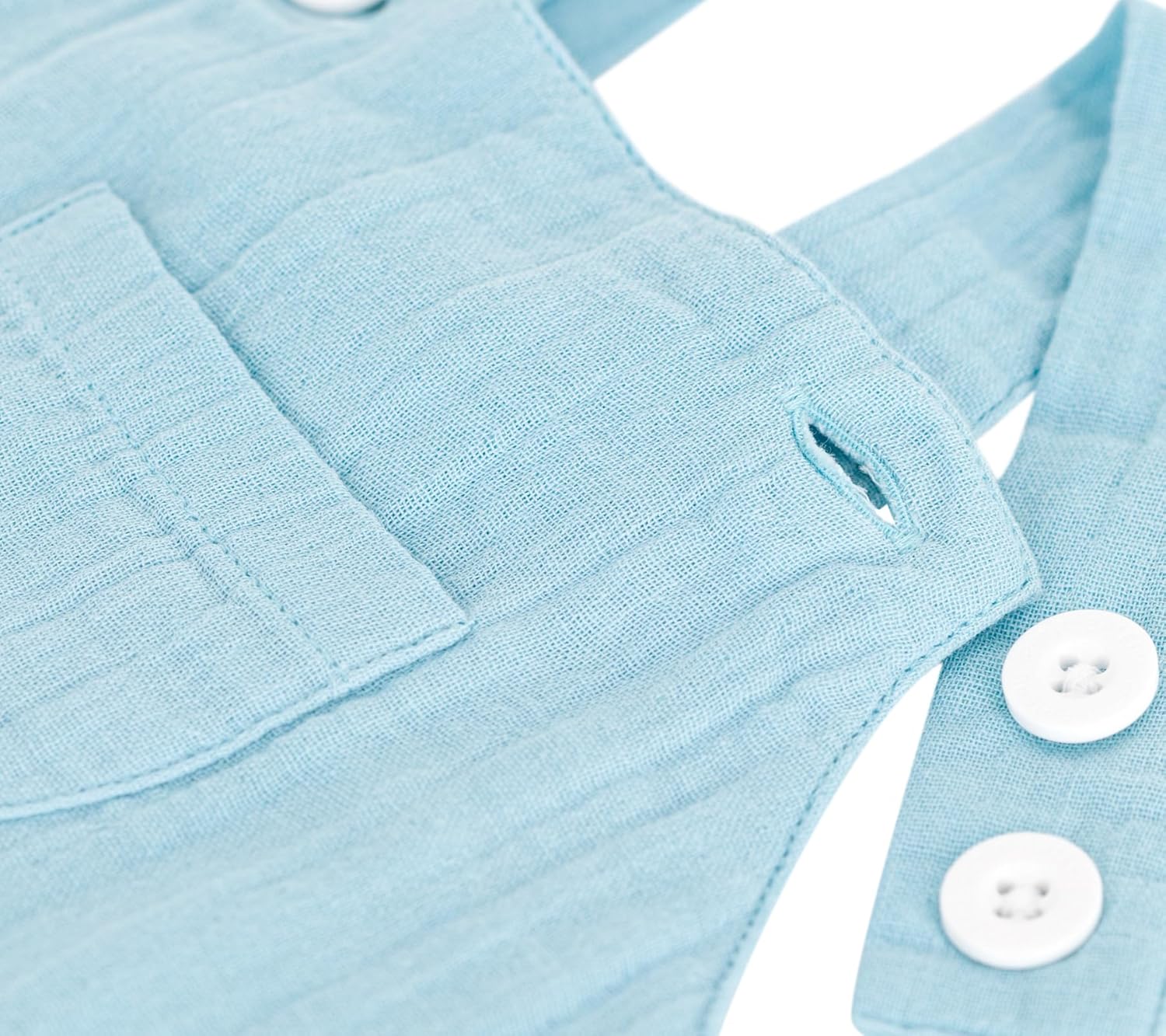 Thumbnail 3 de Petit Bateau Salopette Courte Bébé garçon en gaze de coton