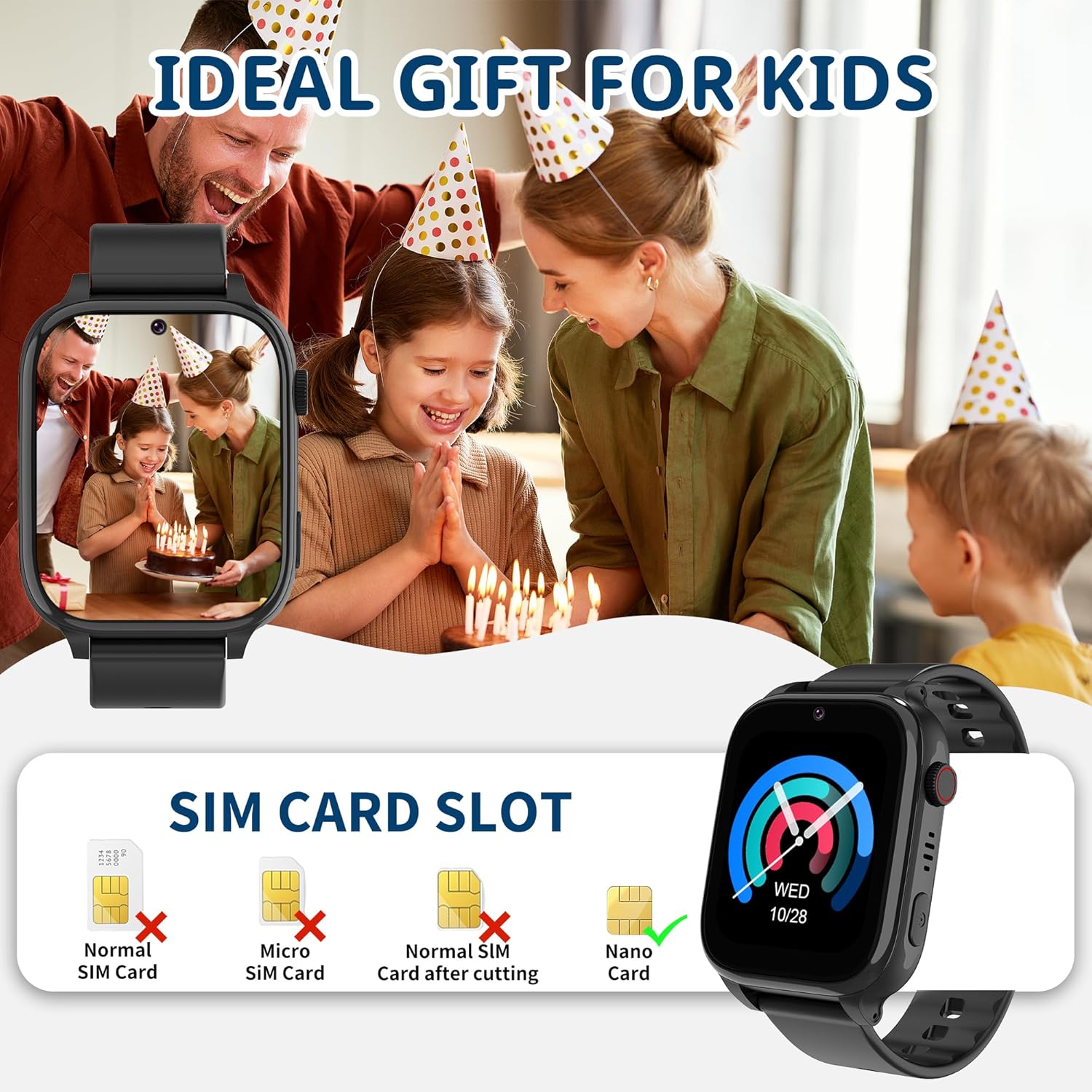 Thumbnail 6 de ELEJAFE 4G Kids Smart Watch: GPS, Video Call and SOS for Safe, Connected Fun