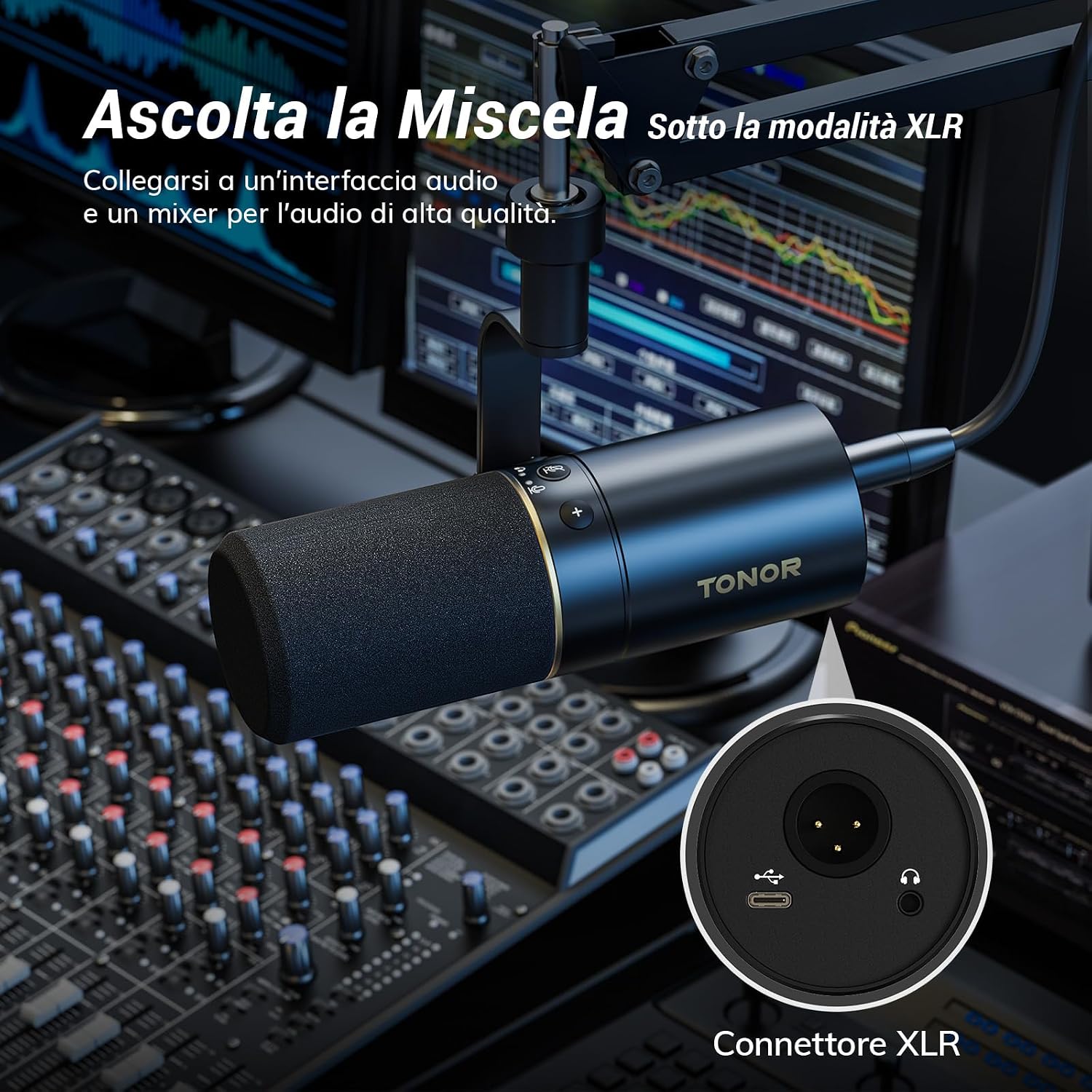 Thumbnail 6 de TONOR TD510+ Mic Dinamico USB/XLR per Podcast