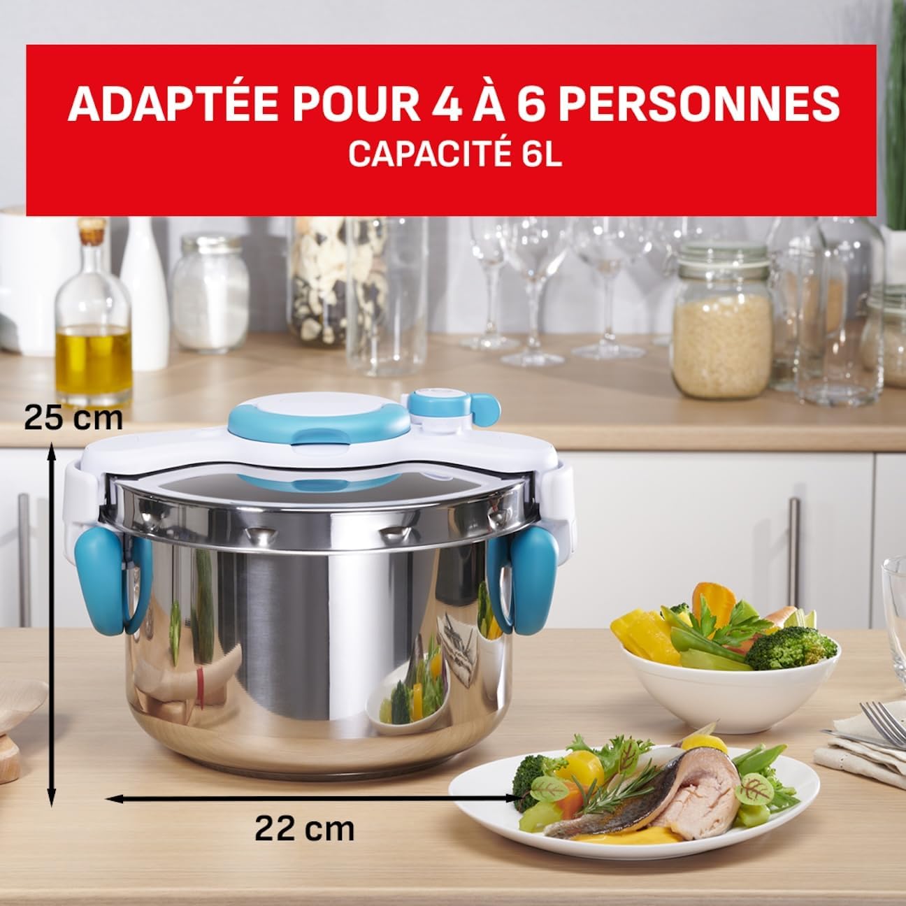 Thumbnail 5 de SEB ClipsoMinut' Easy+ 6L autocuiseur induction