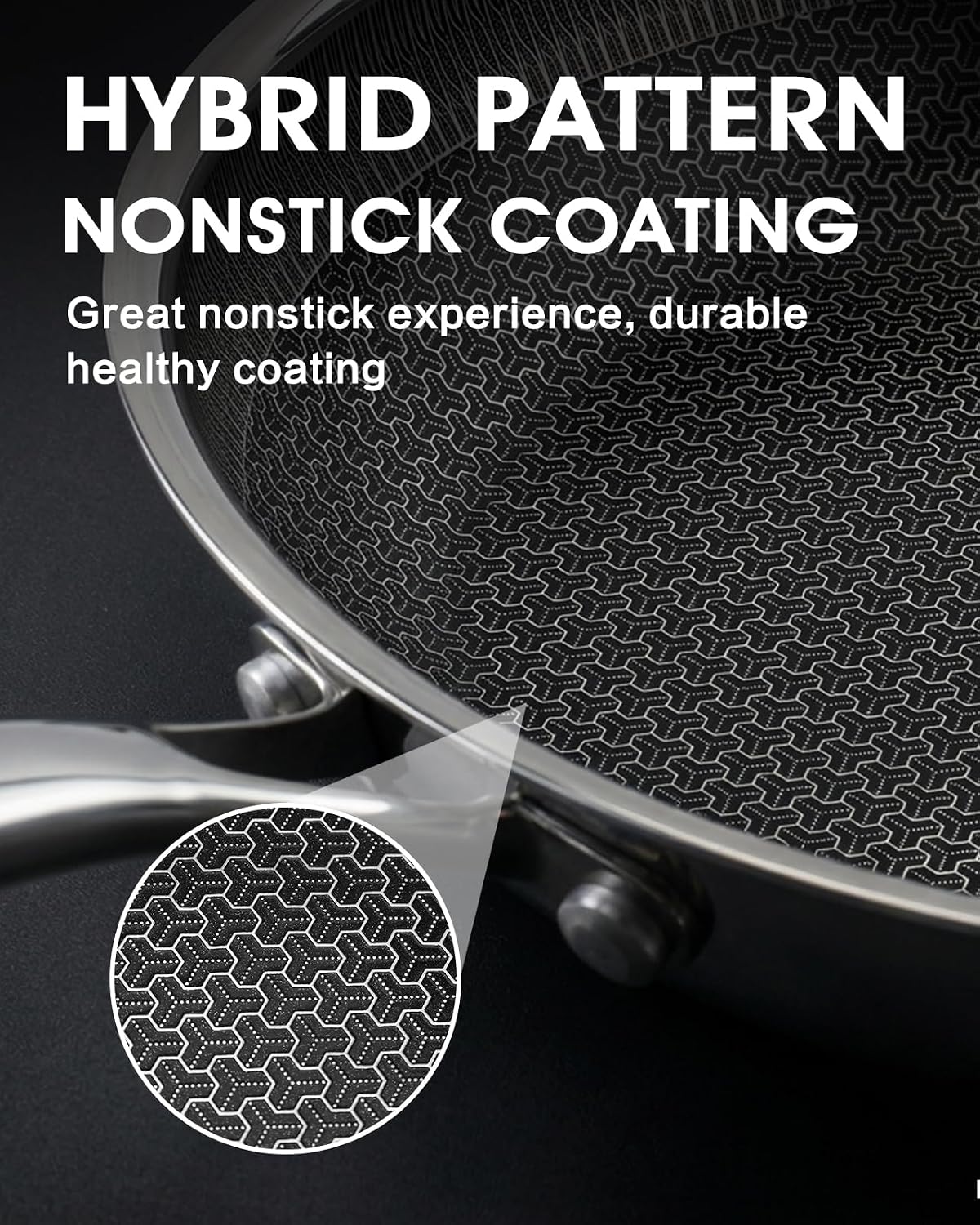 Detalle 2 de USELUCK frying pan set, 8/10/12-inch