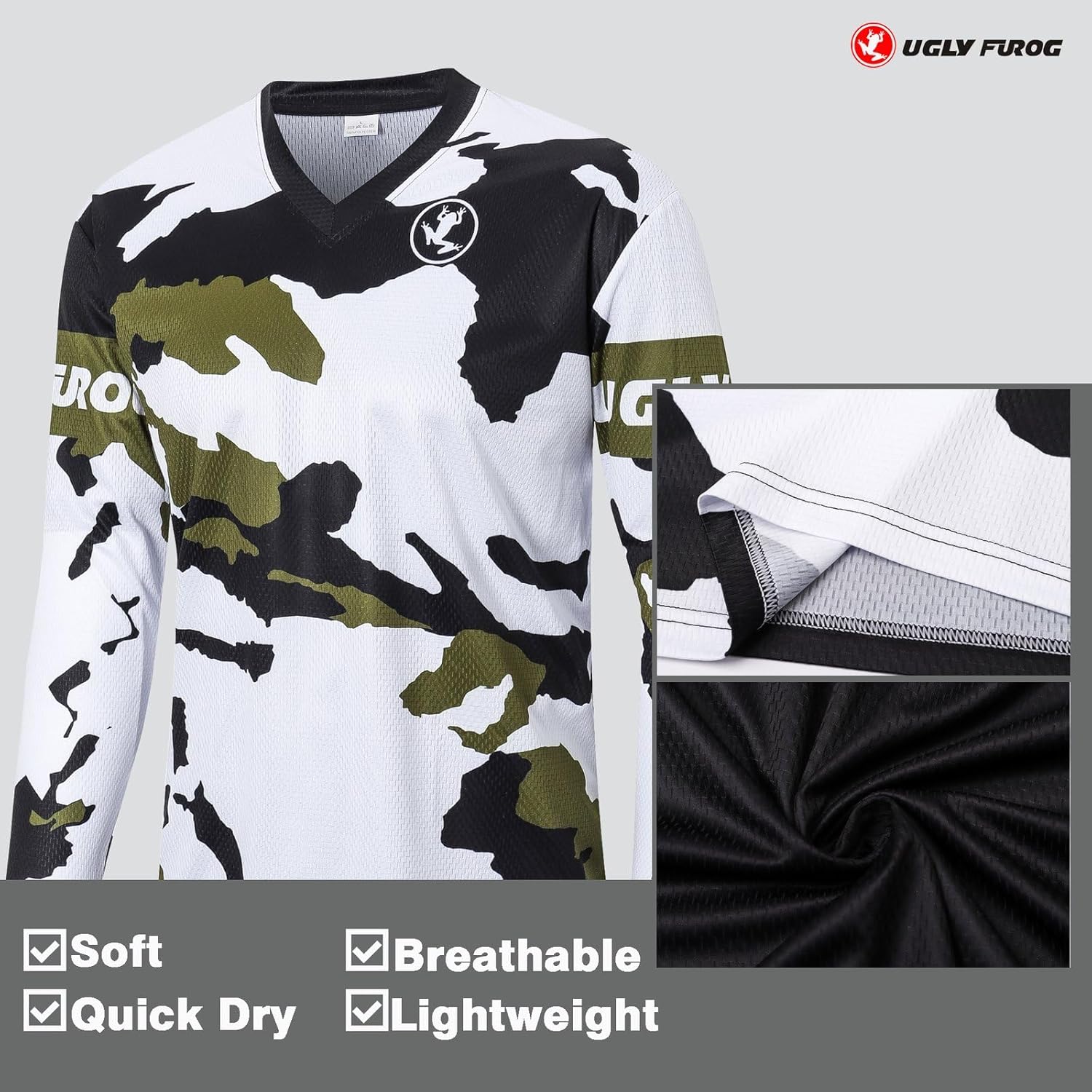 Thumbnail 6 de UGLY FROG Rage downhill jersey mens MTB shirt
