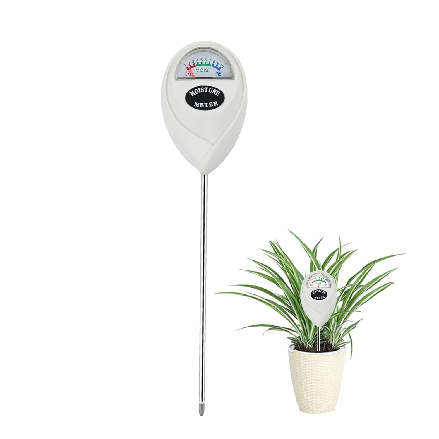 Detalle de Censinda 土壌水分計 電池不要・屋内外対応 ホワイト