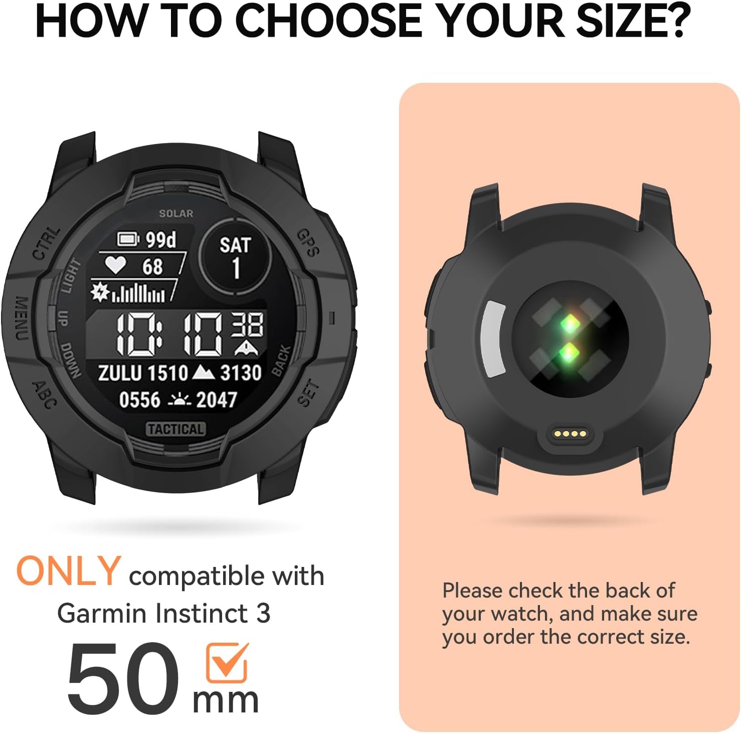 Thumbnail 3 de OVERSTEP Rugged TPU Case Cover for Instinct 3 50mm